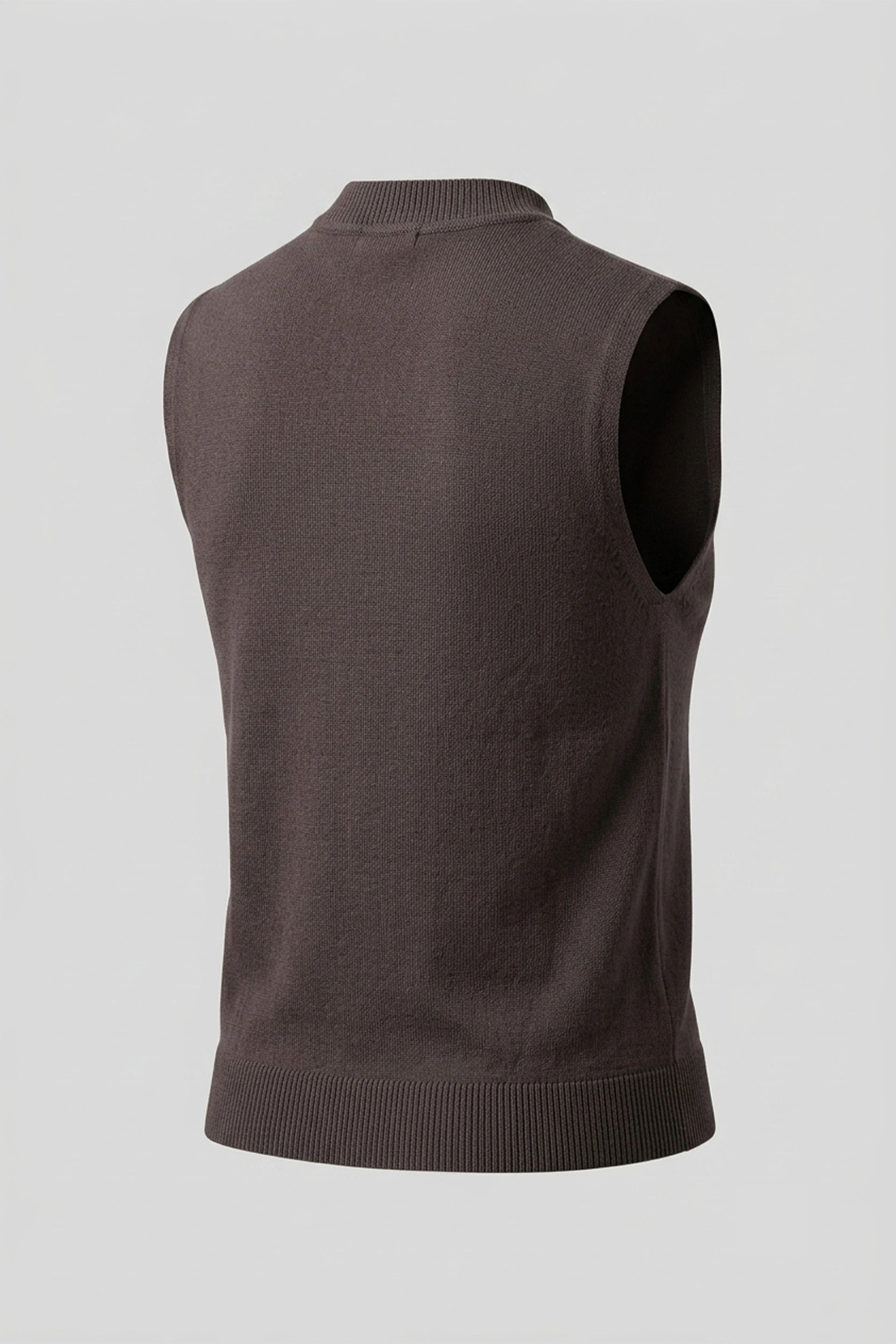 Ladies Sleeveless Knitted Front Button Vest