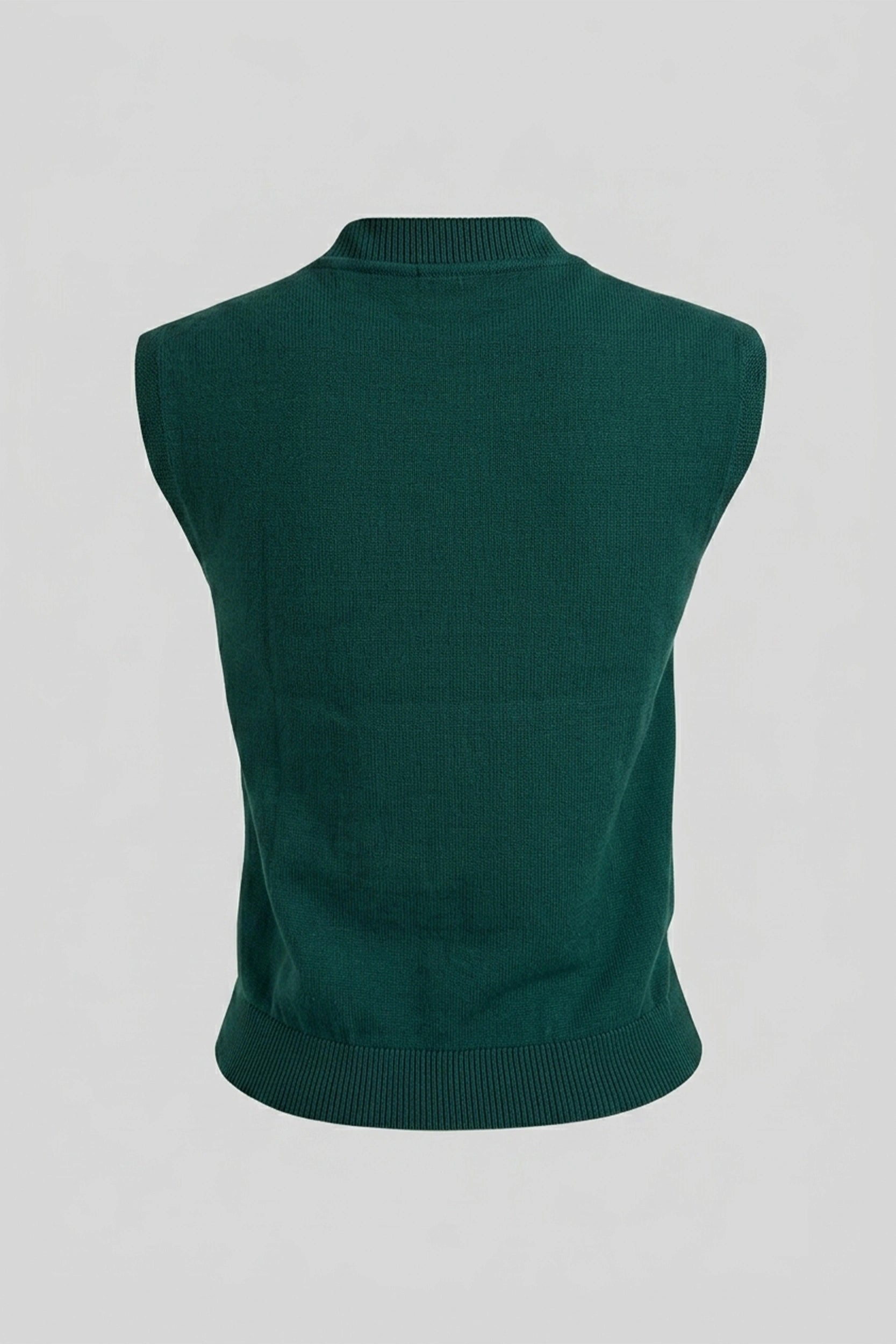 Ladies Sleeveless Knitted Front Button Vest