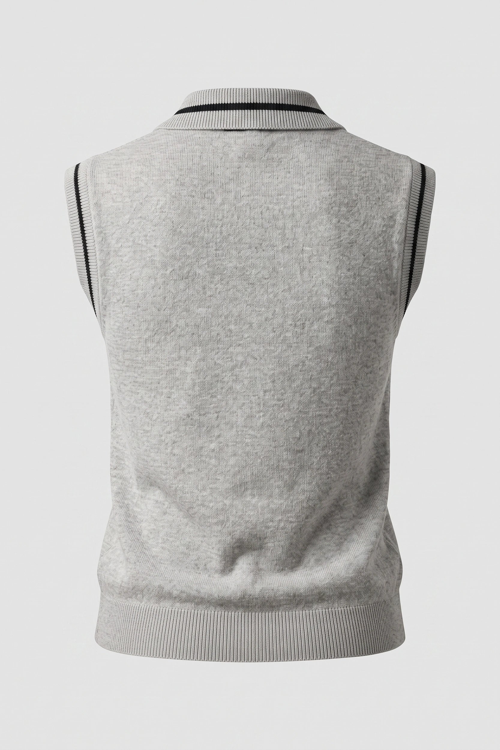 Ladies Sleeveless Knitted Polo Top Women Casual Shirt