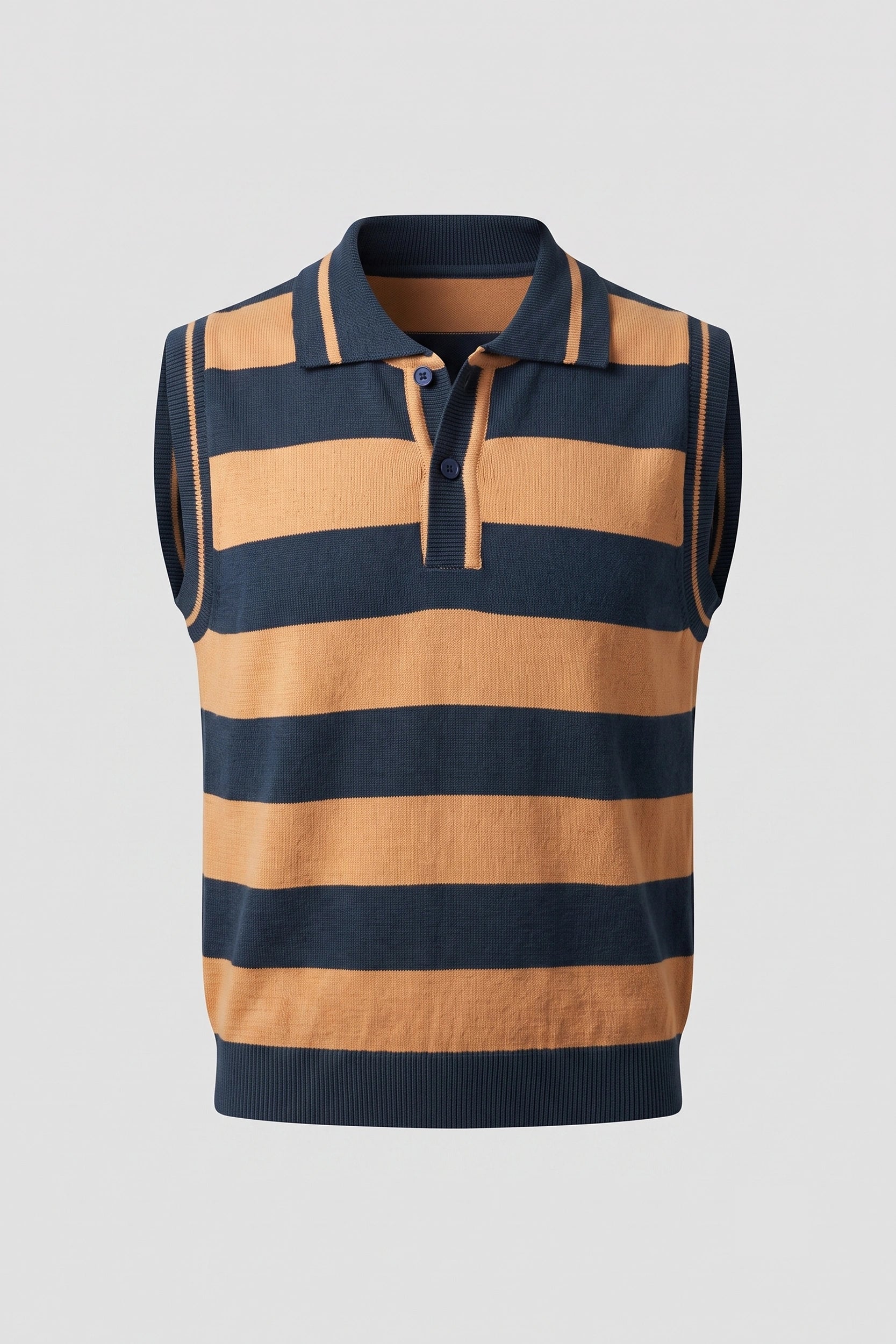 Ladies Sleeveless Knitted Polo Top - Casual Wear
