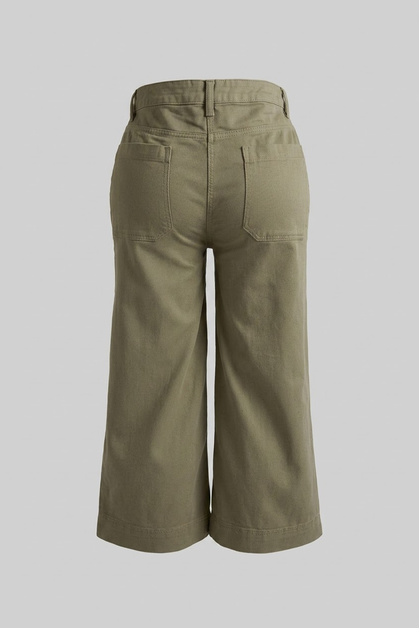 Ladies Wide Leg four Pocket High Rise Slim Hip Trousers