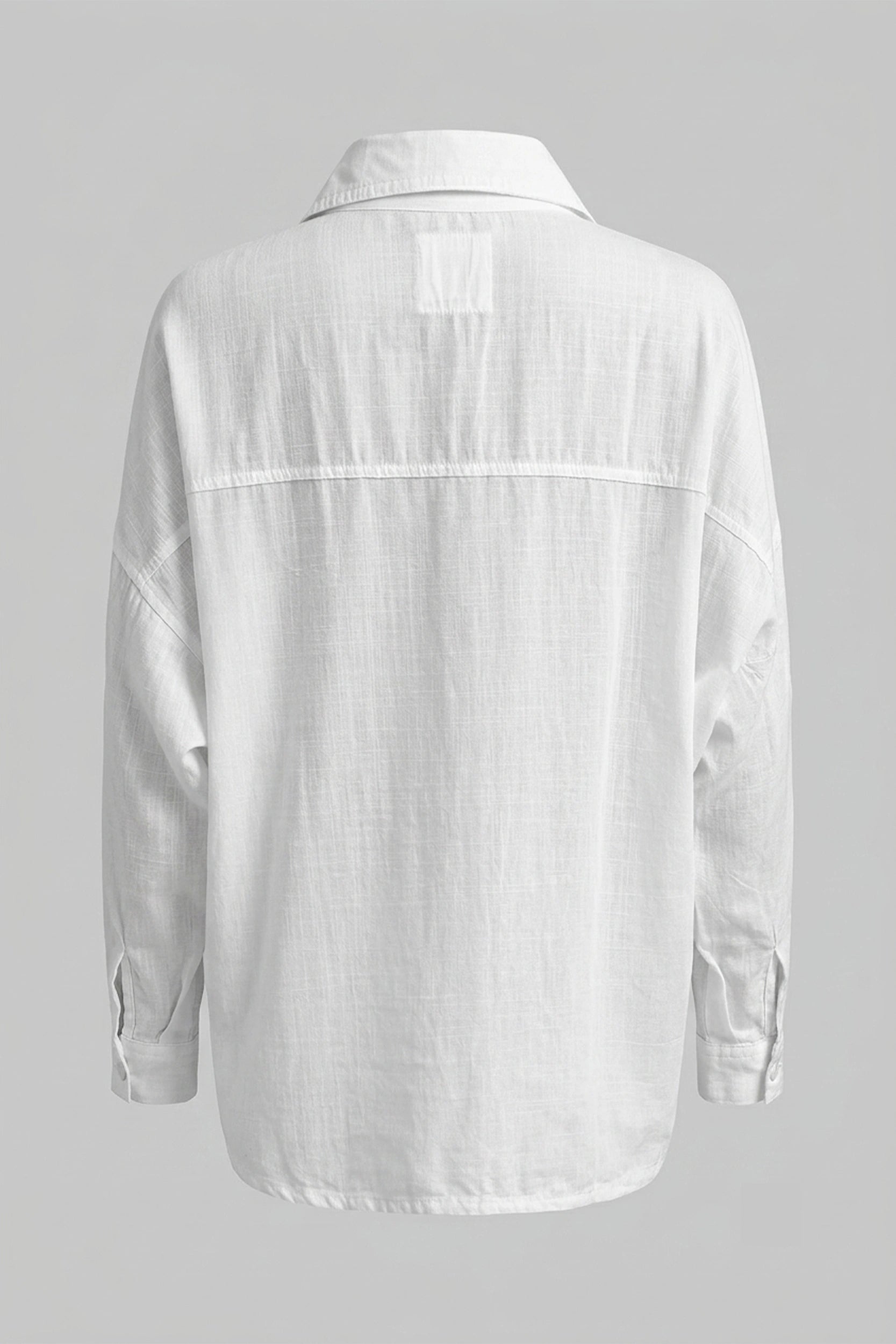 Linen Dropshoulder Oversized Longsleeve Top for Women