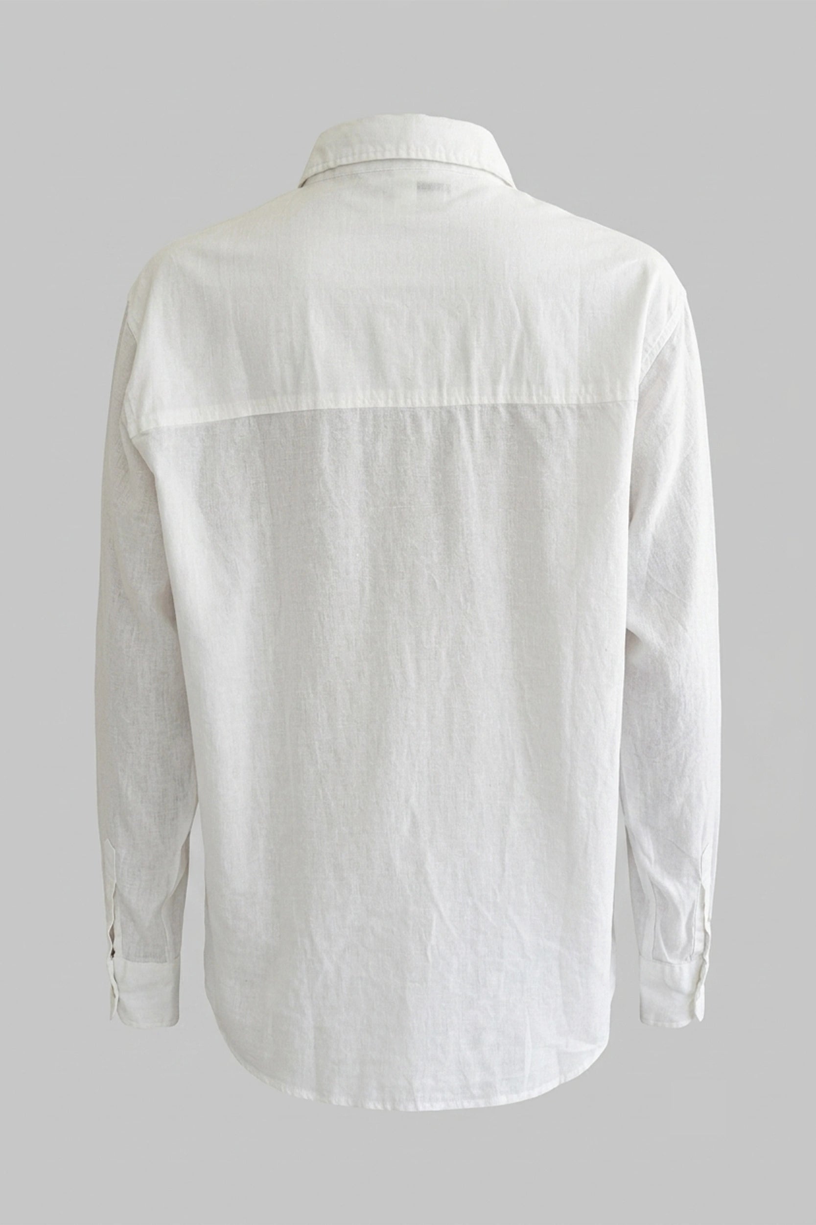 Linen High Density Longsleeve Regular Fit Ladies Shirt
