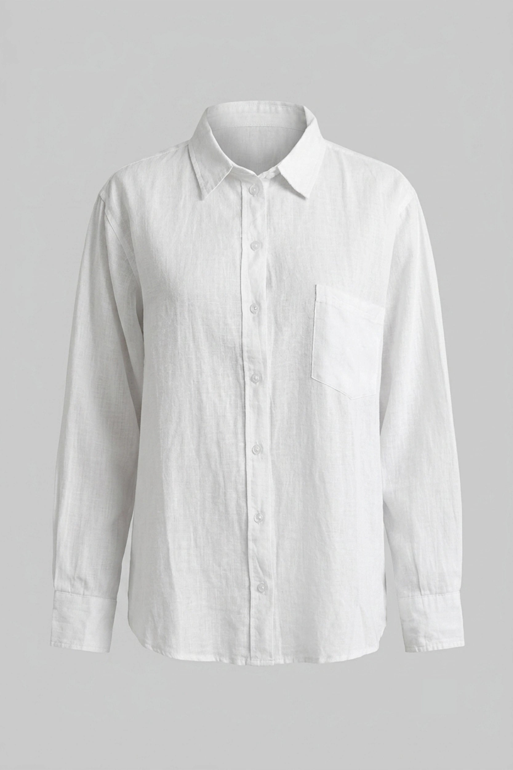 Linen Longsleeve Standard Regular Fit Shirt