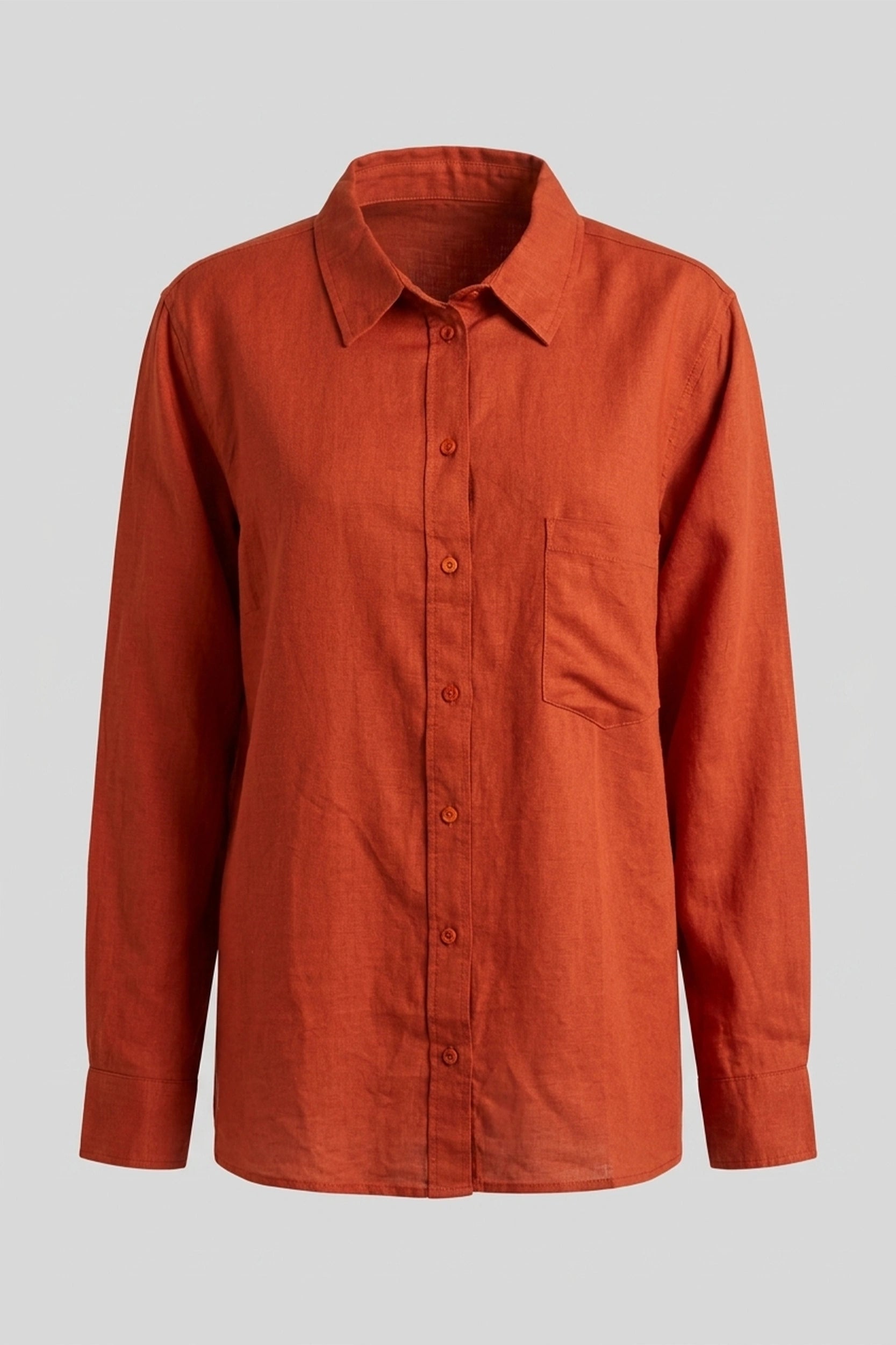Linen Longsleeve Standard Regular Fit Shirt