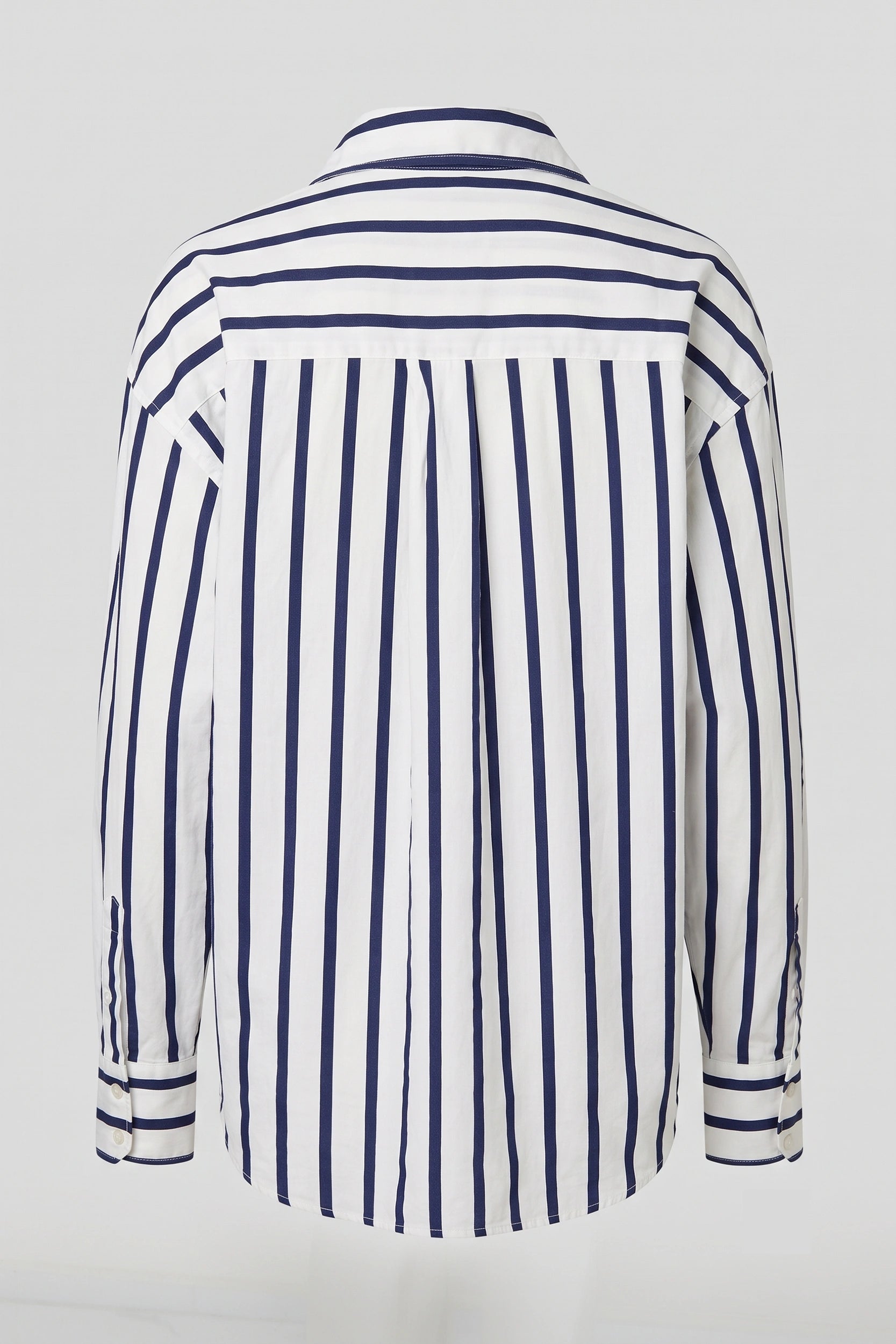 Linen Longsleeve Stripe Ladies Shirt - Casual Everyday