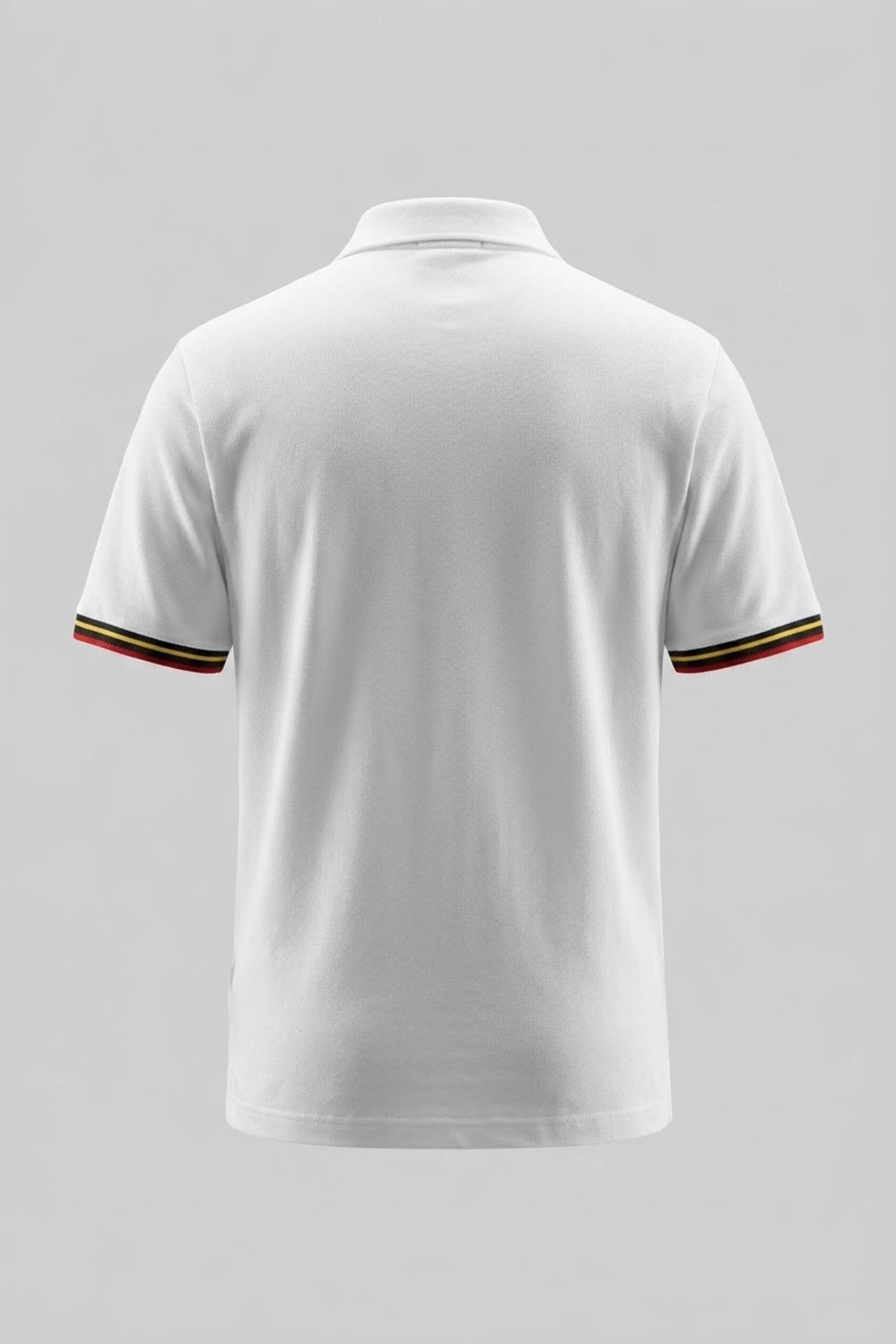 Men's Polo Shirt with Embroidered Logo Detail - Cotton