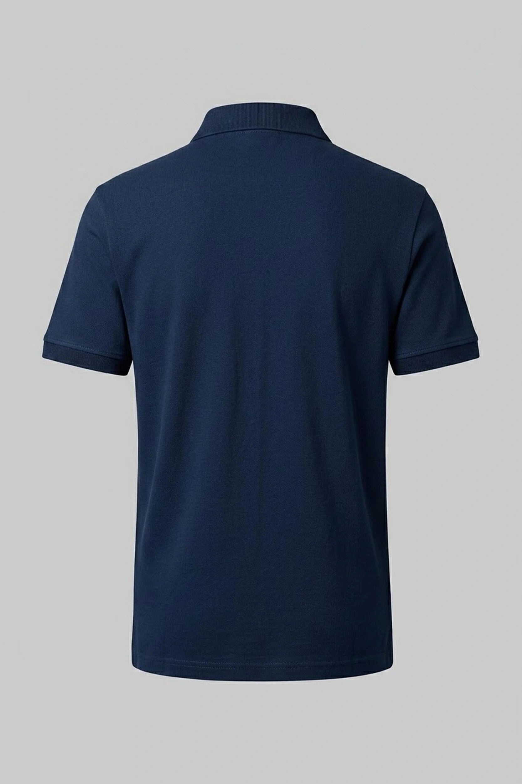 Men's Slim Fit Polo Shirt with Zipper Placket Detail