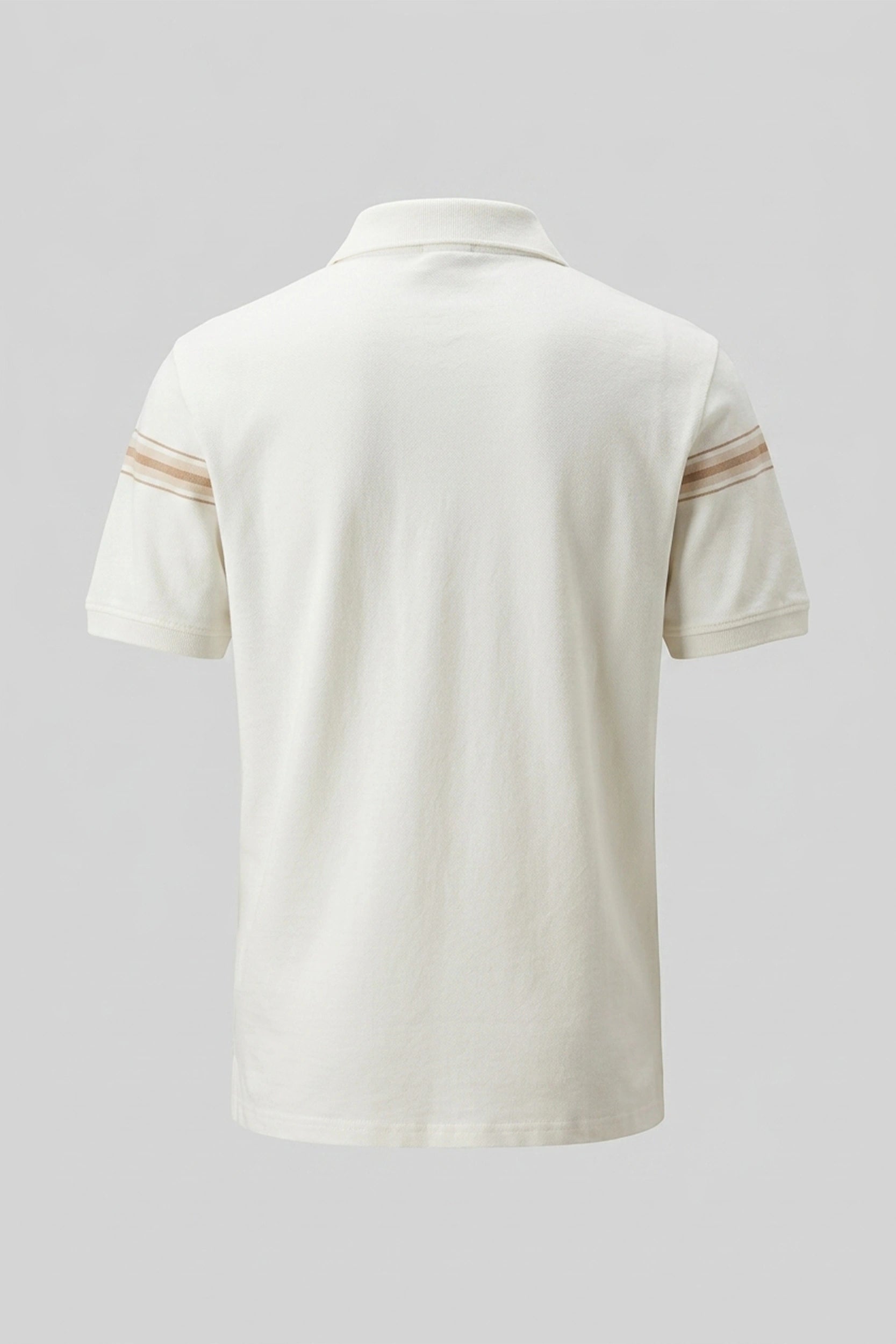 Men's Polo Shirt with Lined Collar - Classic Cotton Fit
