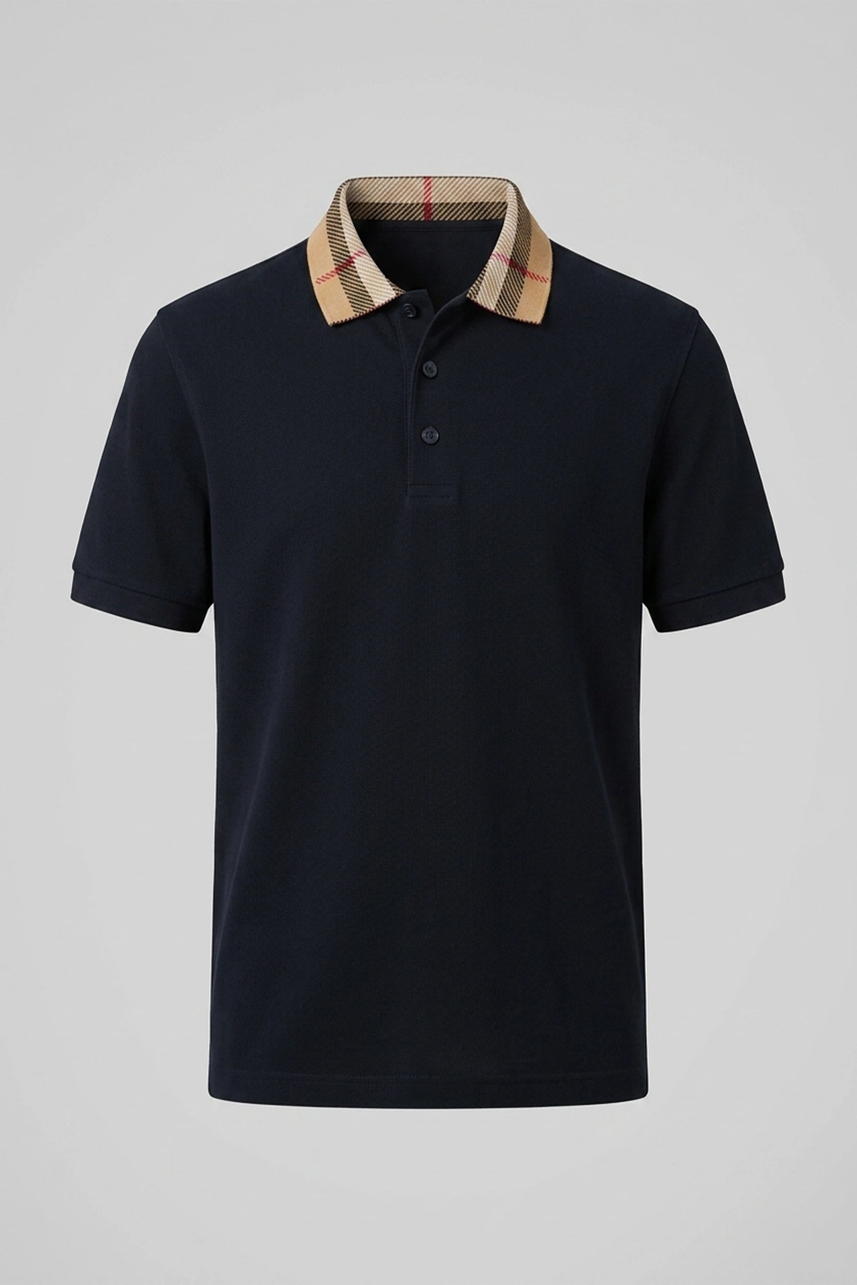 Men's Polo Shirt with Signature Collar Design Detail