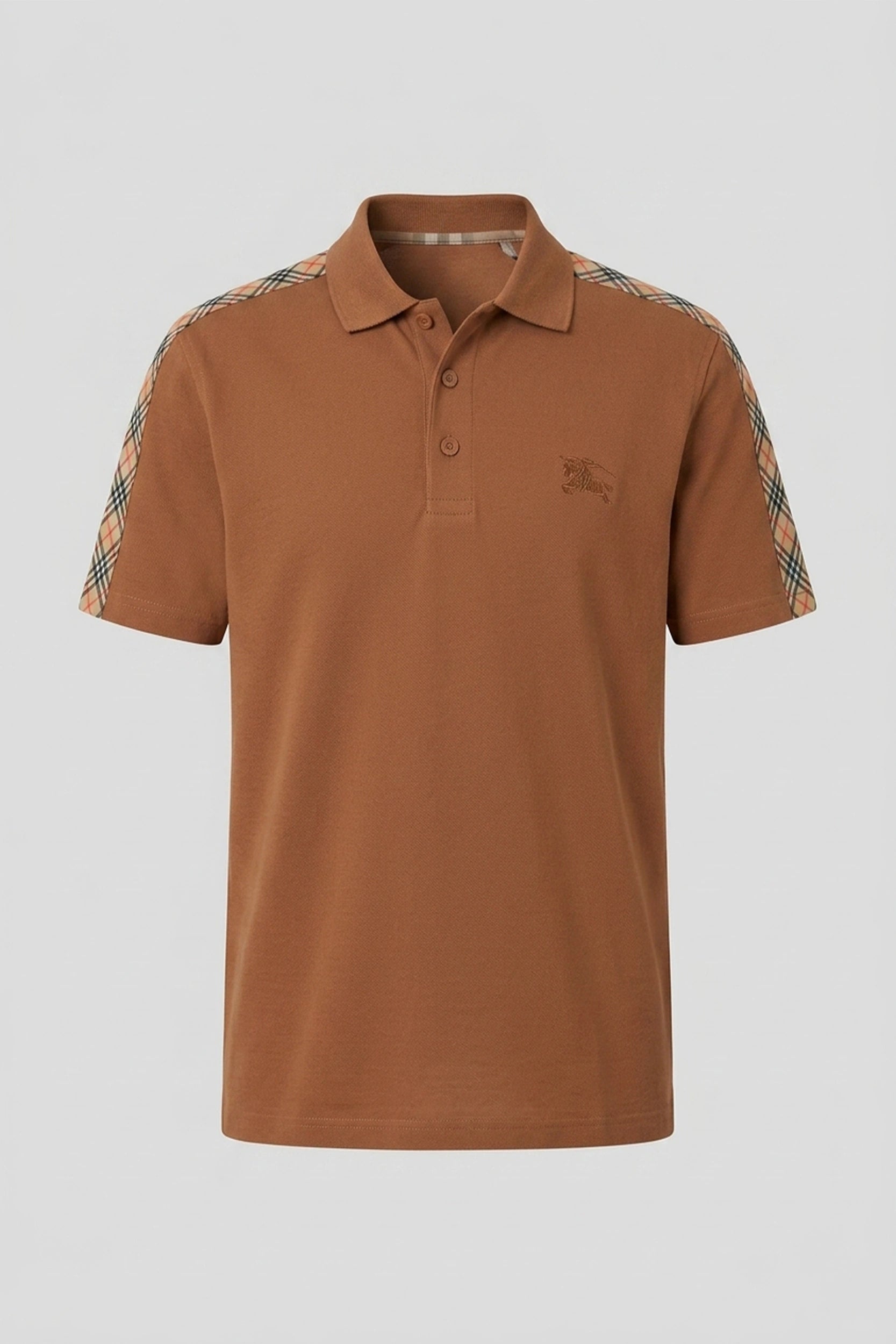Men's Polo Shirt with Signature Shoulder Design Detail