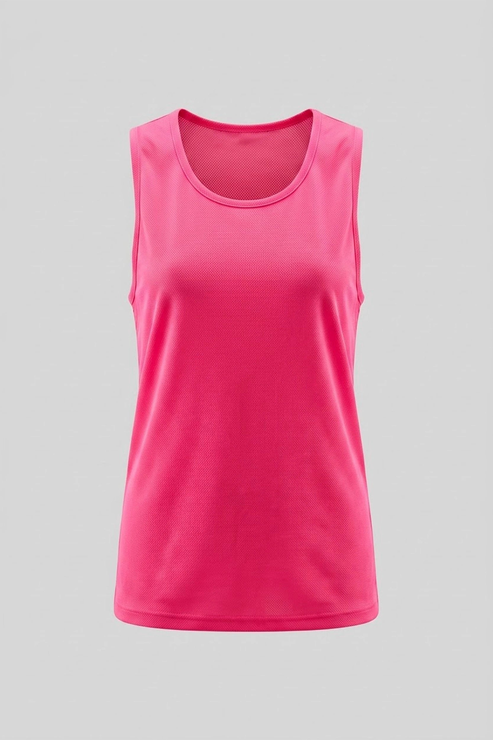 Mesh Fabric Women Sports Tank Top - Breathable Activewear