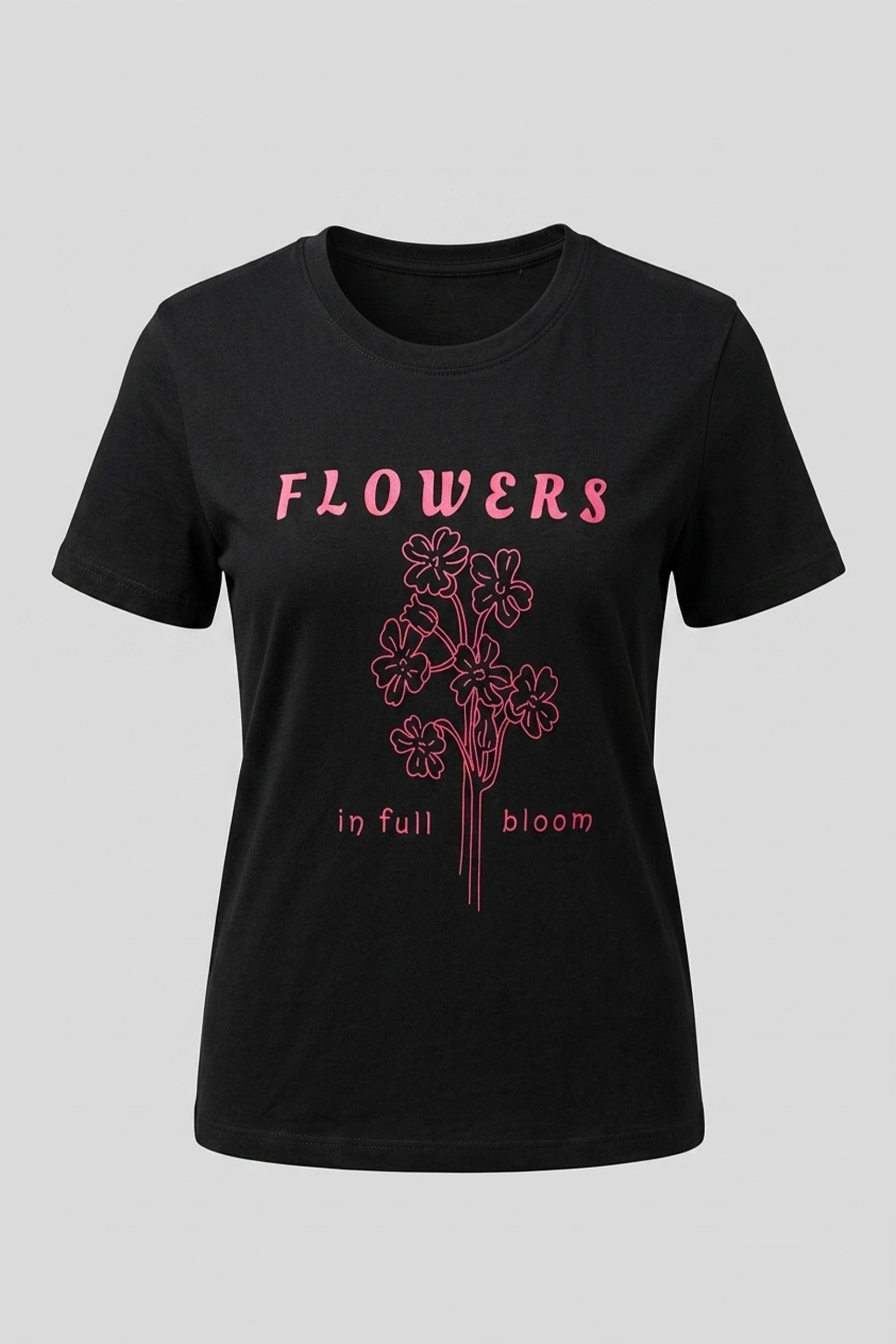 Perfect Tea Ladies T-Shirt - Flower Graphic Print Design