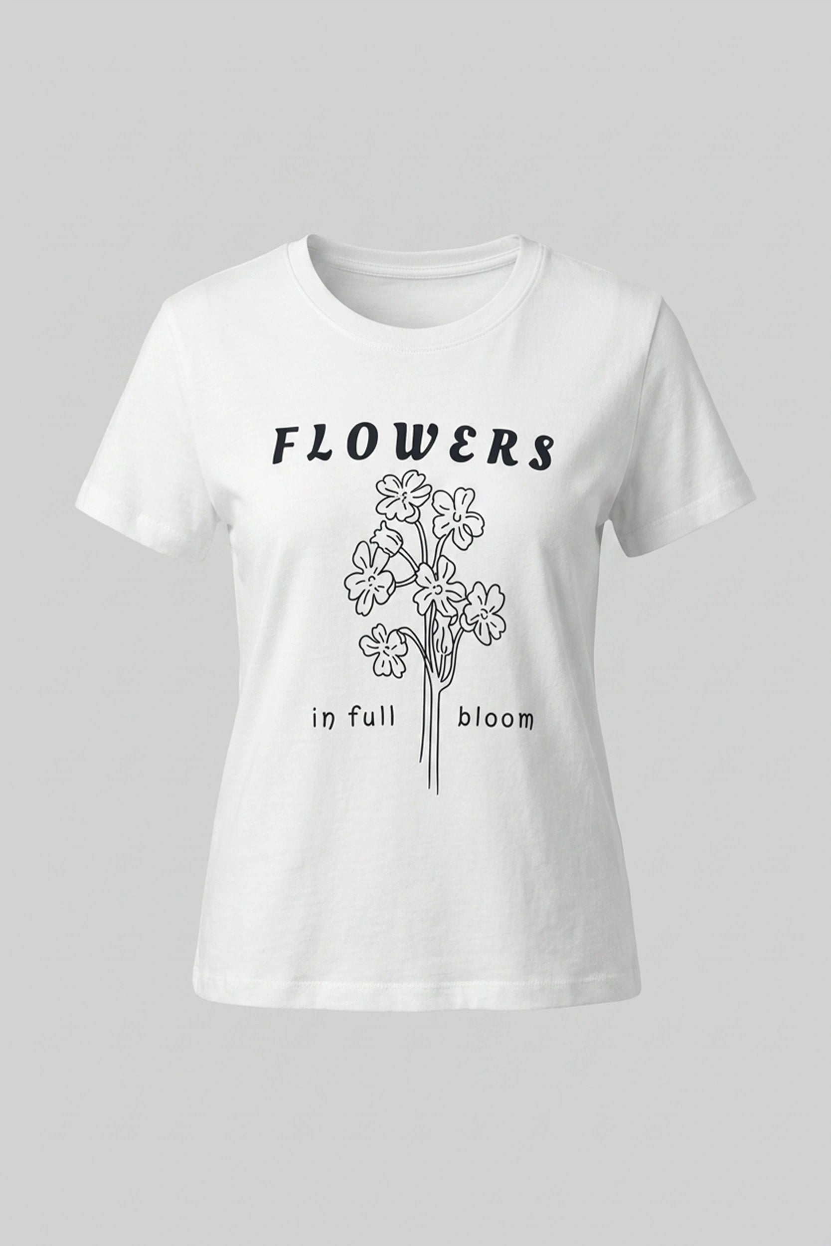 Perfect Tea Ladies T-Shirt - Flower Graphic Print Design