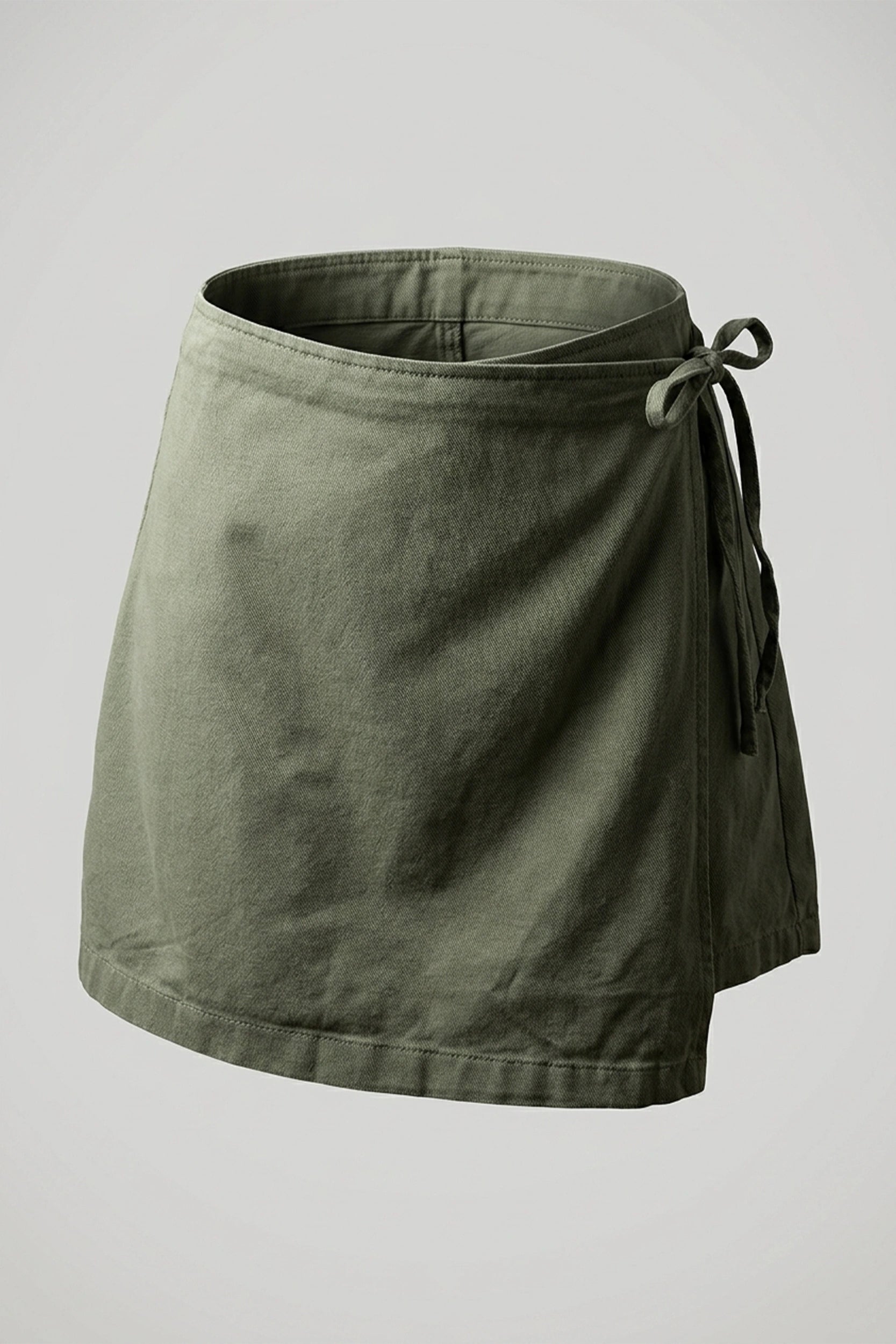 Ladies Denim Wrap Skort High Waist Women's Skirt Short