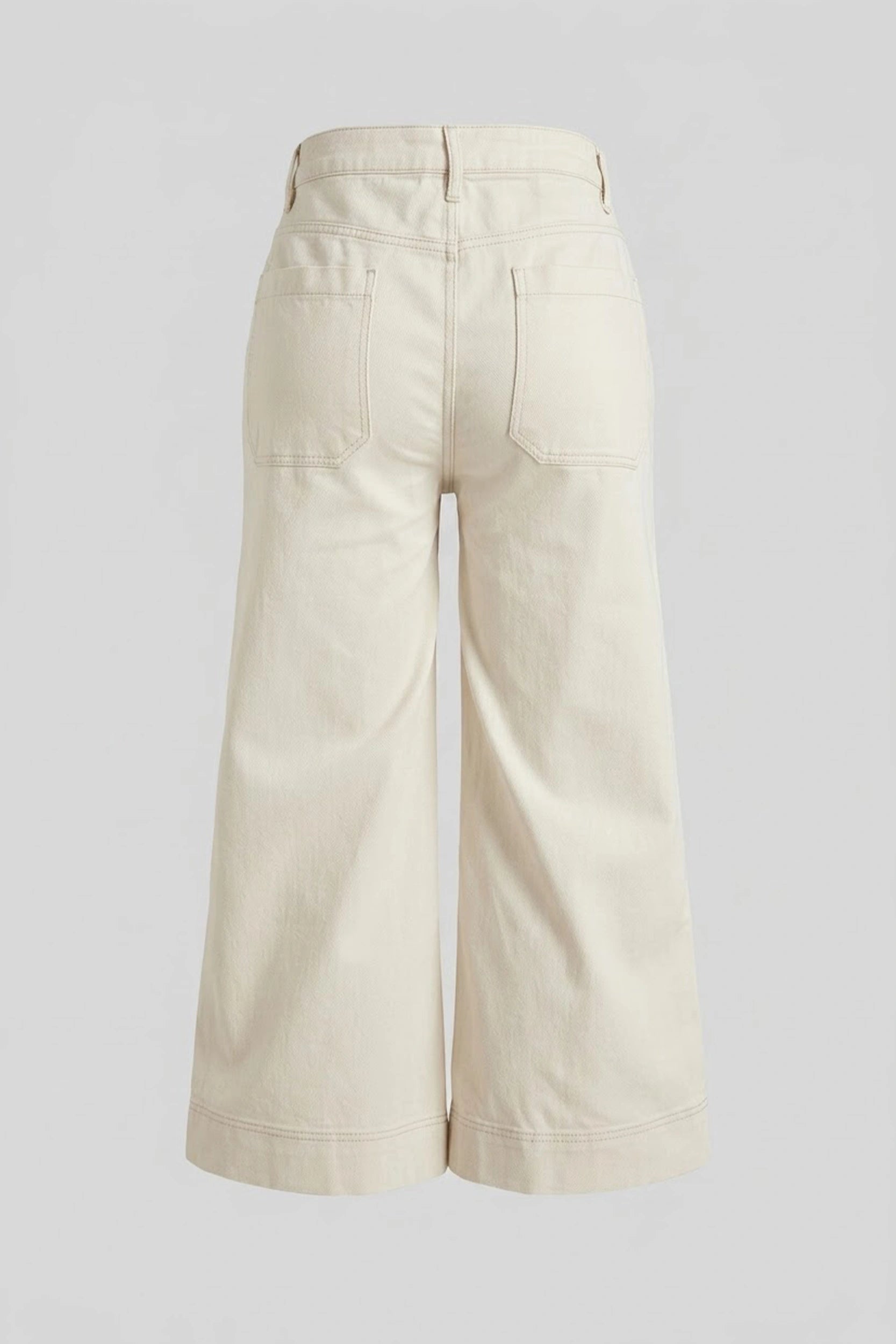 Ladies Wide Leg four Pocket High Rise Slim Hip Trousers