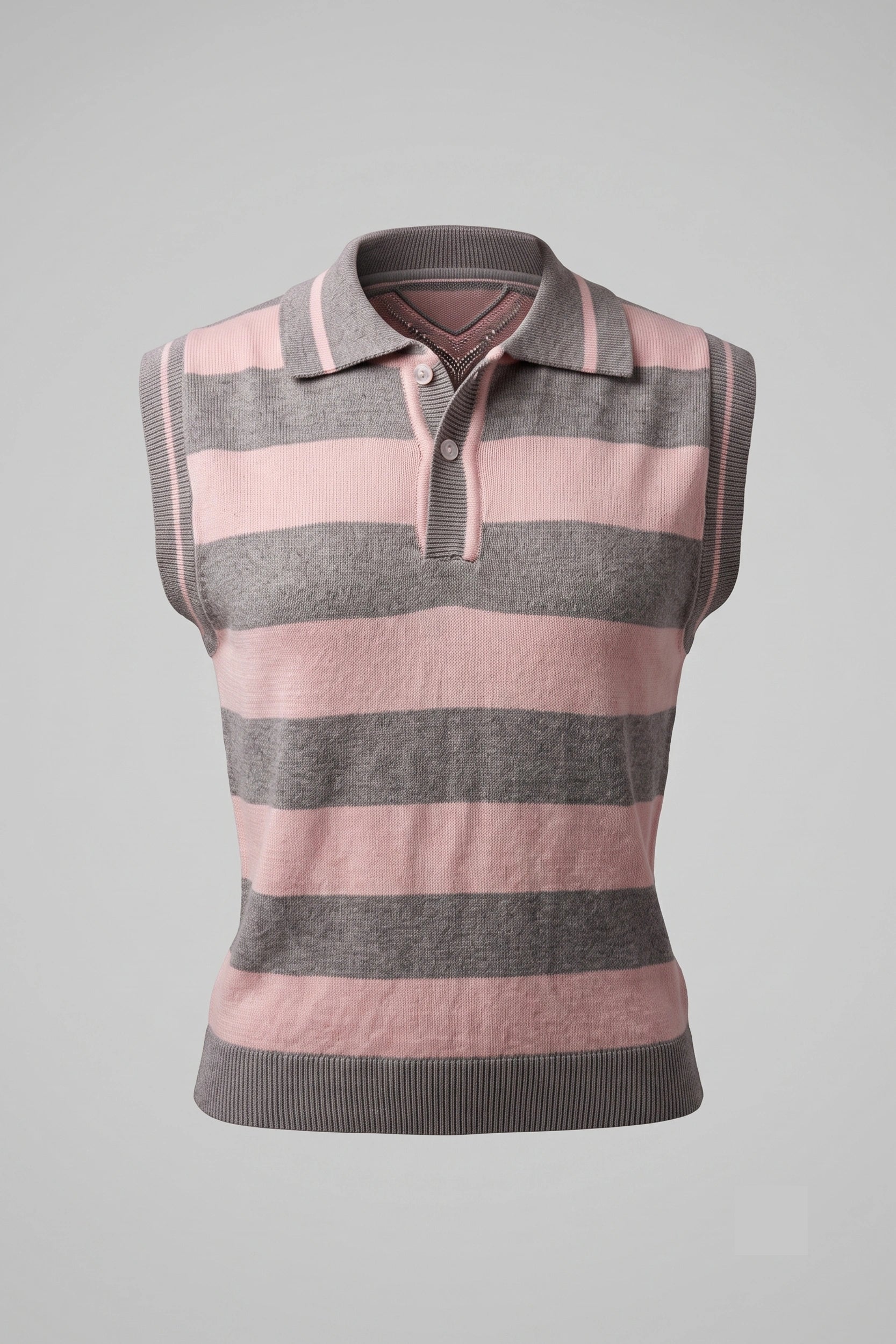 Ladies Sleeveless Knitted Polo Top - Casual Wear