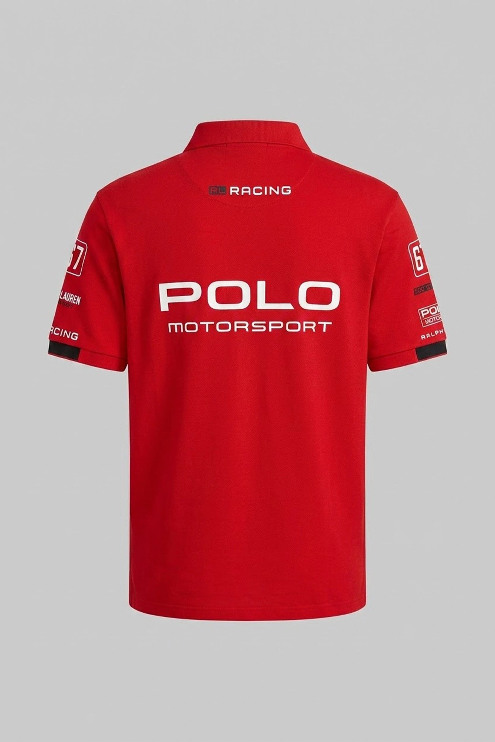 Racing Slim Fit Polo Shirt for Men - Sporty Casual Style
