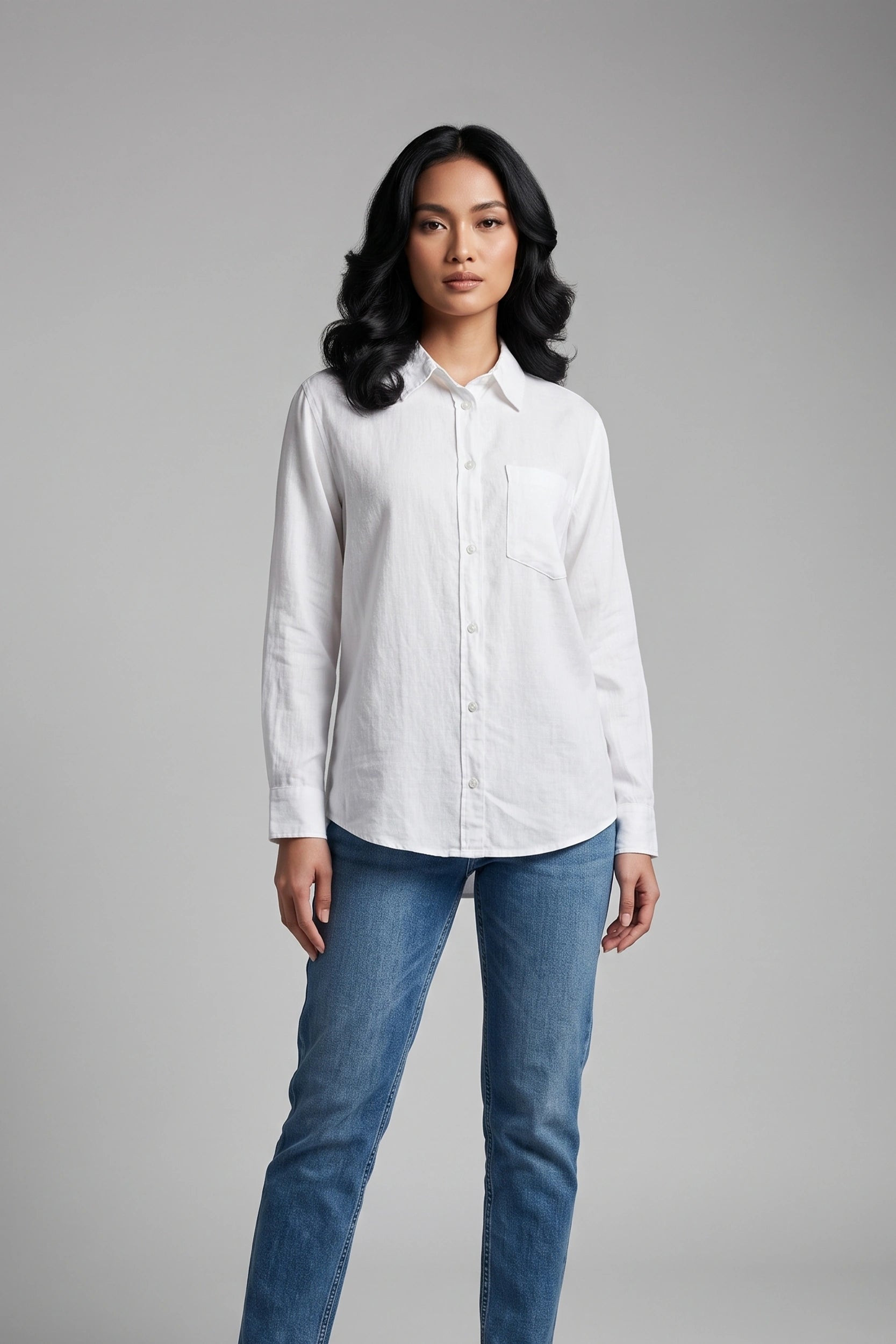 Regular Fit Longsleeve Shirt for Women - Casual Top