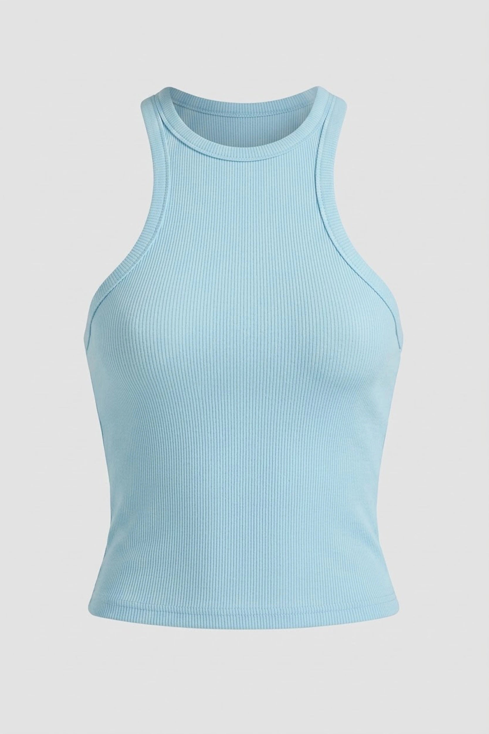Rib Racer Tank Top for Women - Casual Everyday Wear