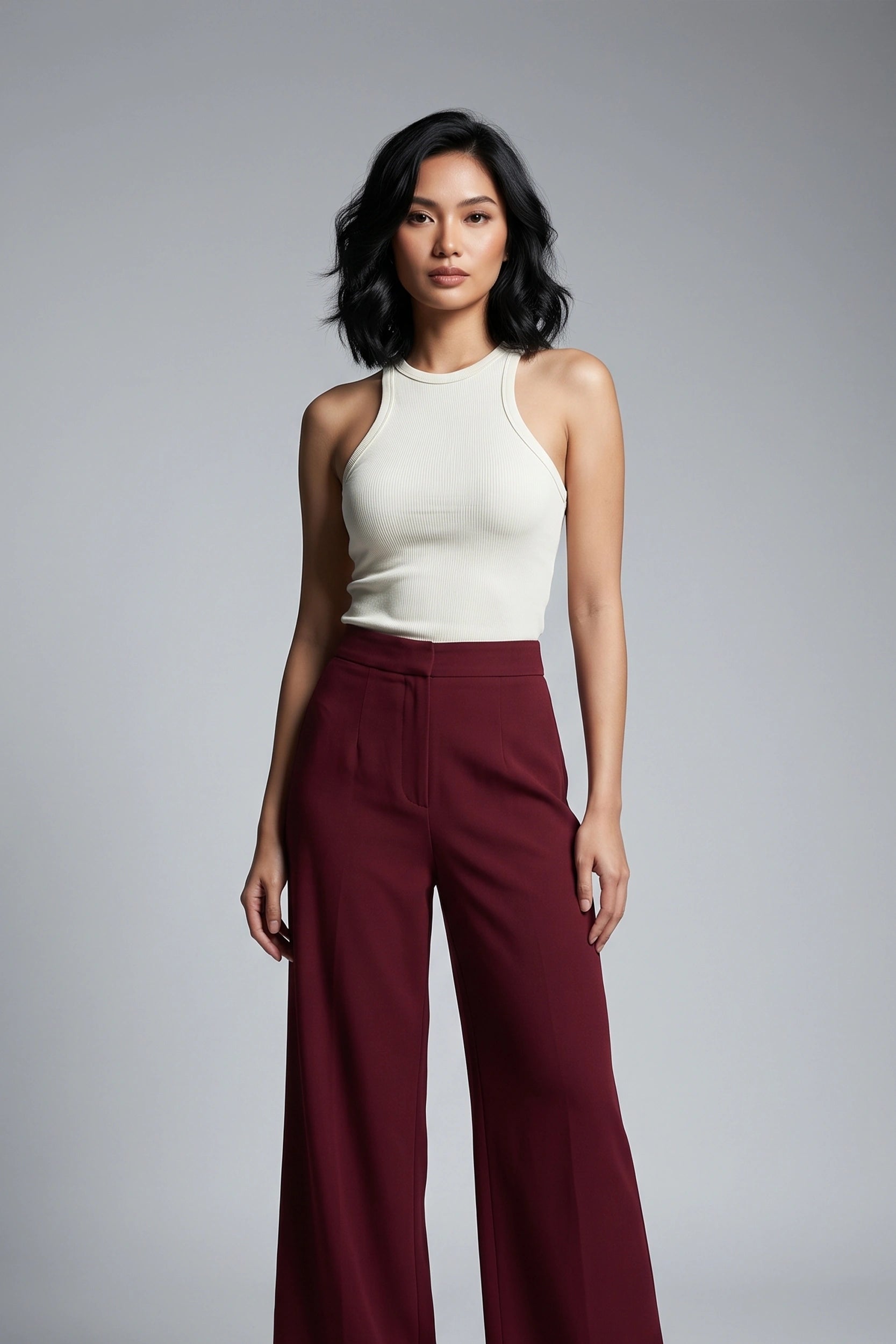 Rib Racer Tank Top for Women - Casual Everyday Wear