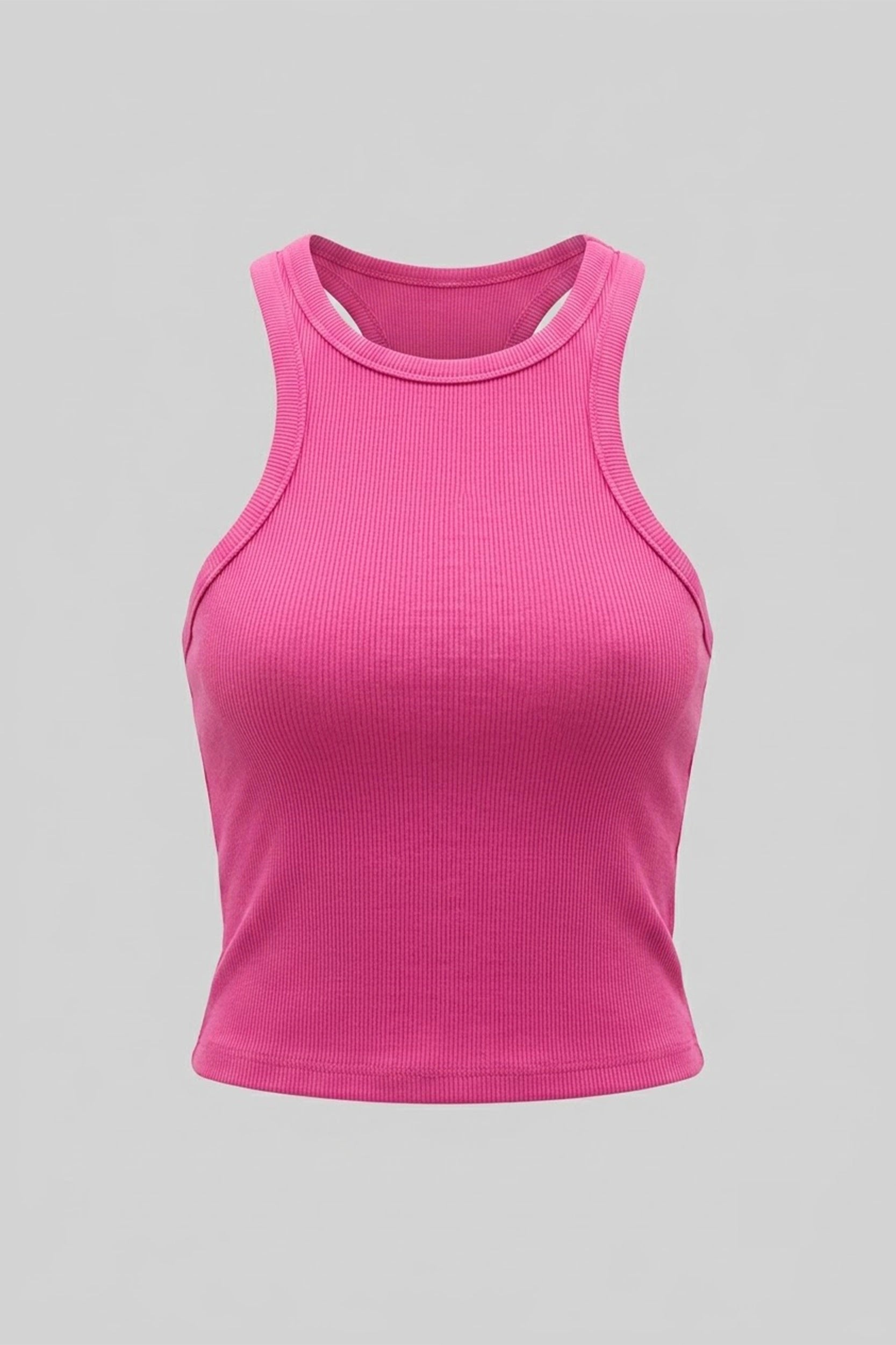 Rib Racer Tank Top for Women - Casual Everyday Wear