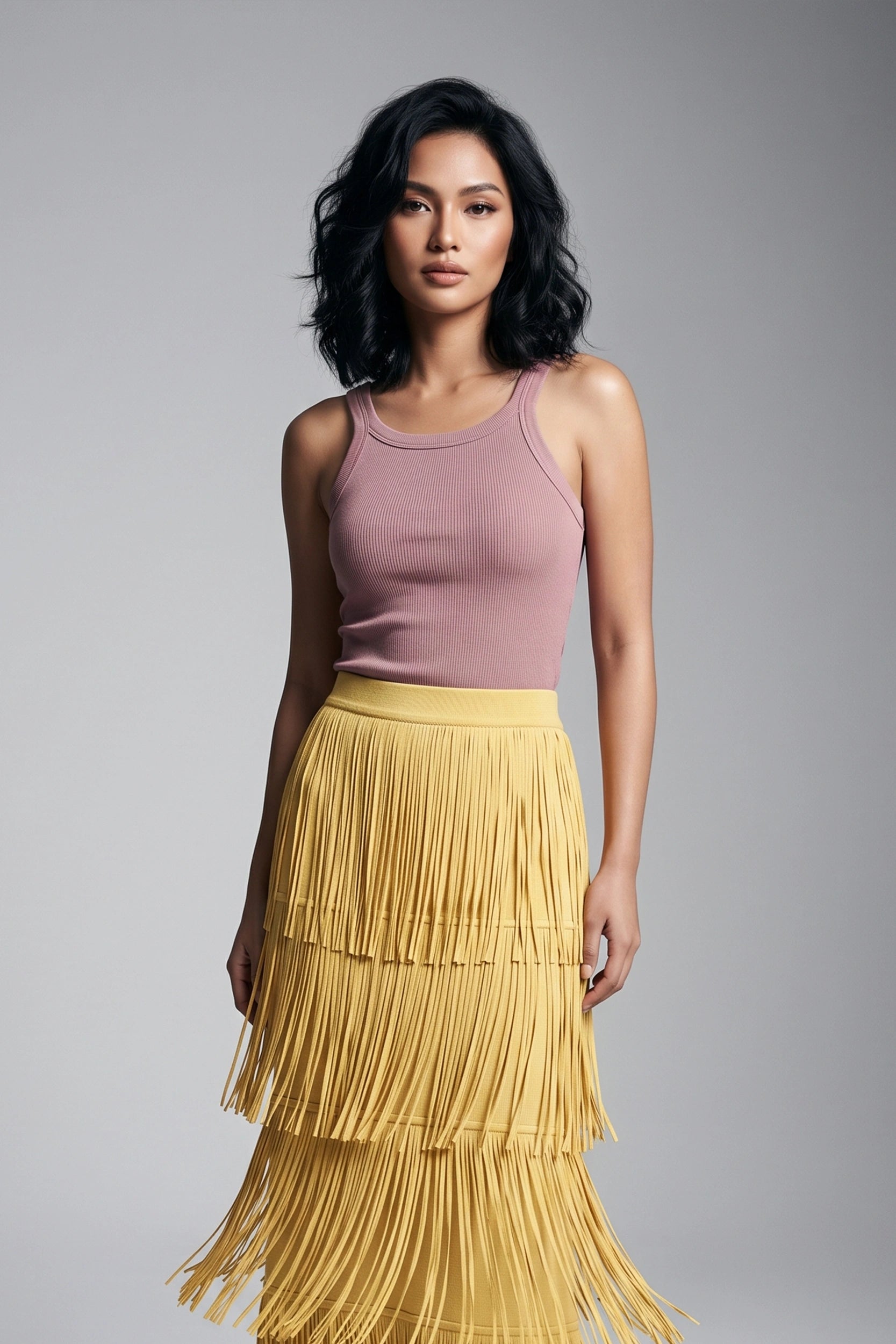 Ribbed Tank Top for Women - Soft Stretch Casual Basic