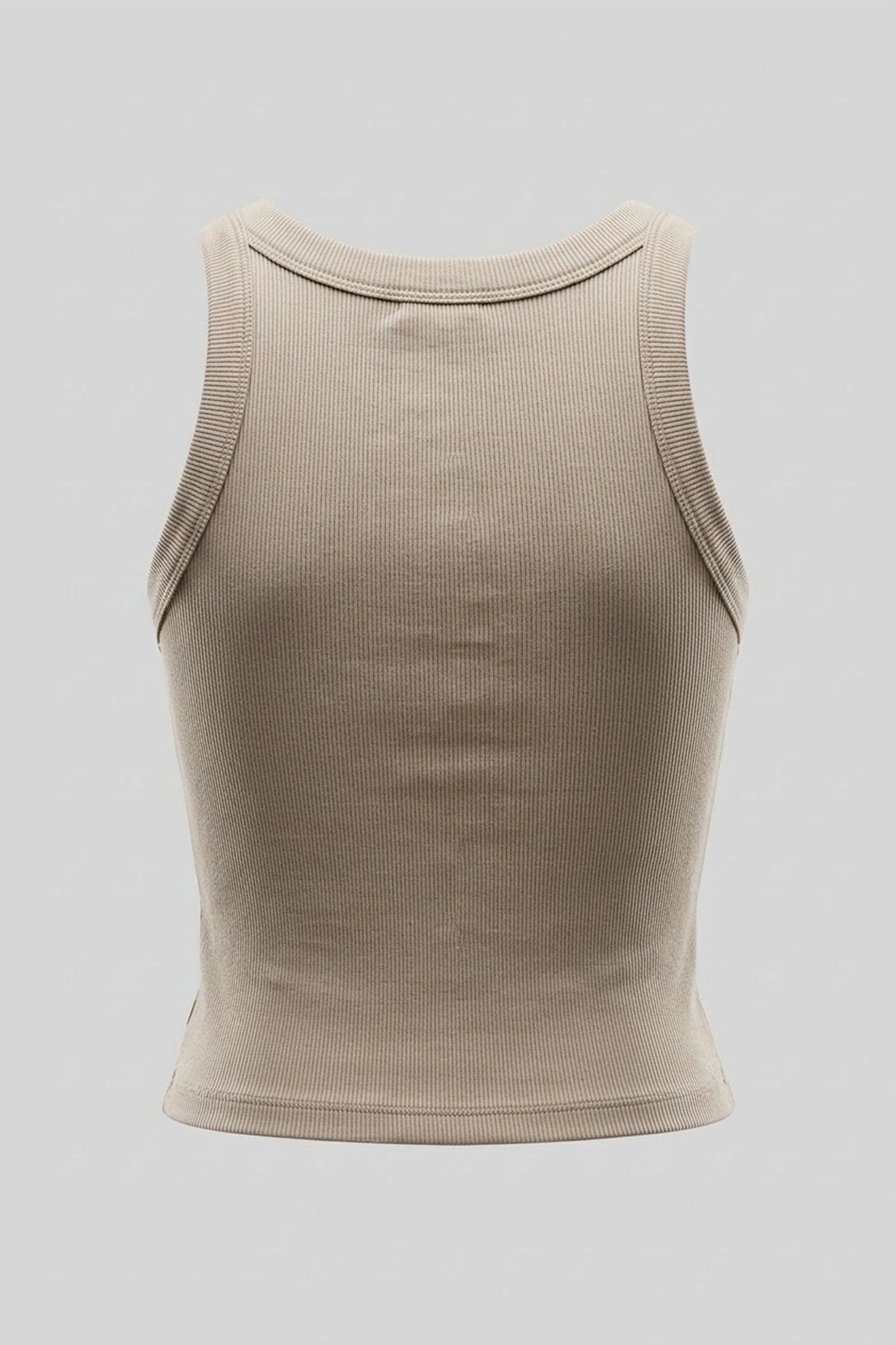 Ribbed Tank Top for Women - Soft Stretch Casual Basic