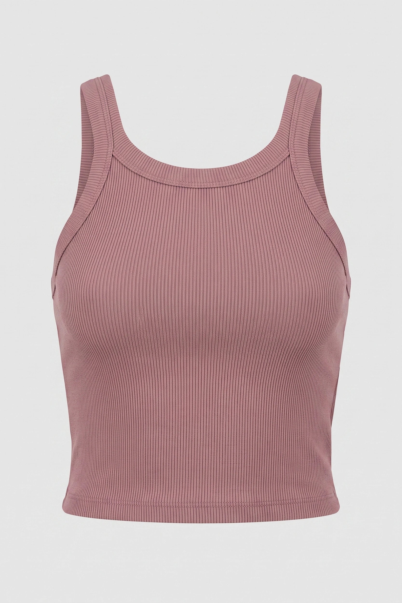 Ribbed Tank Top for Women - Soft Stretch Casual Basic