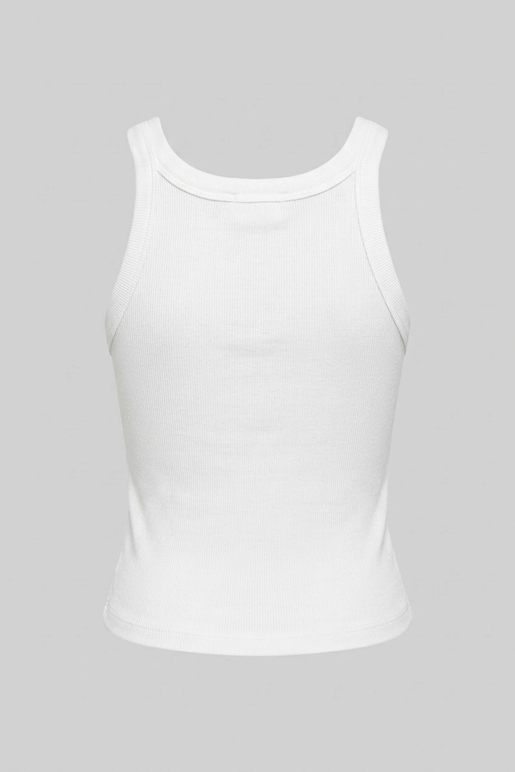 Ribbed Tank Top for Women - Soft Stretch Casual Basic