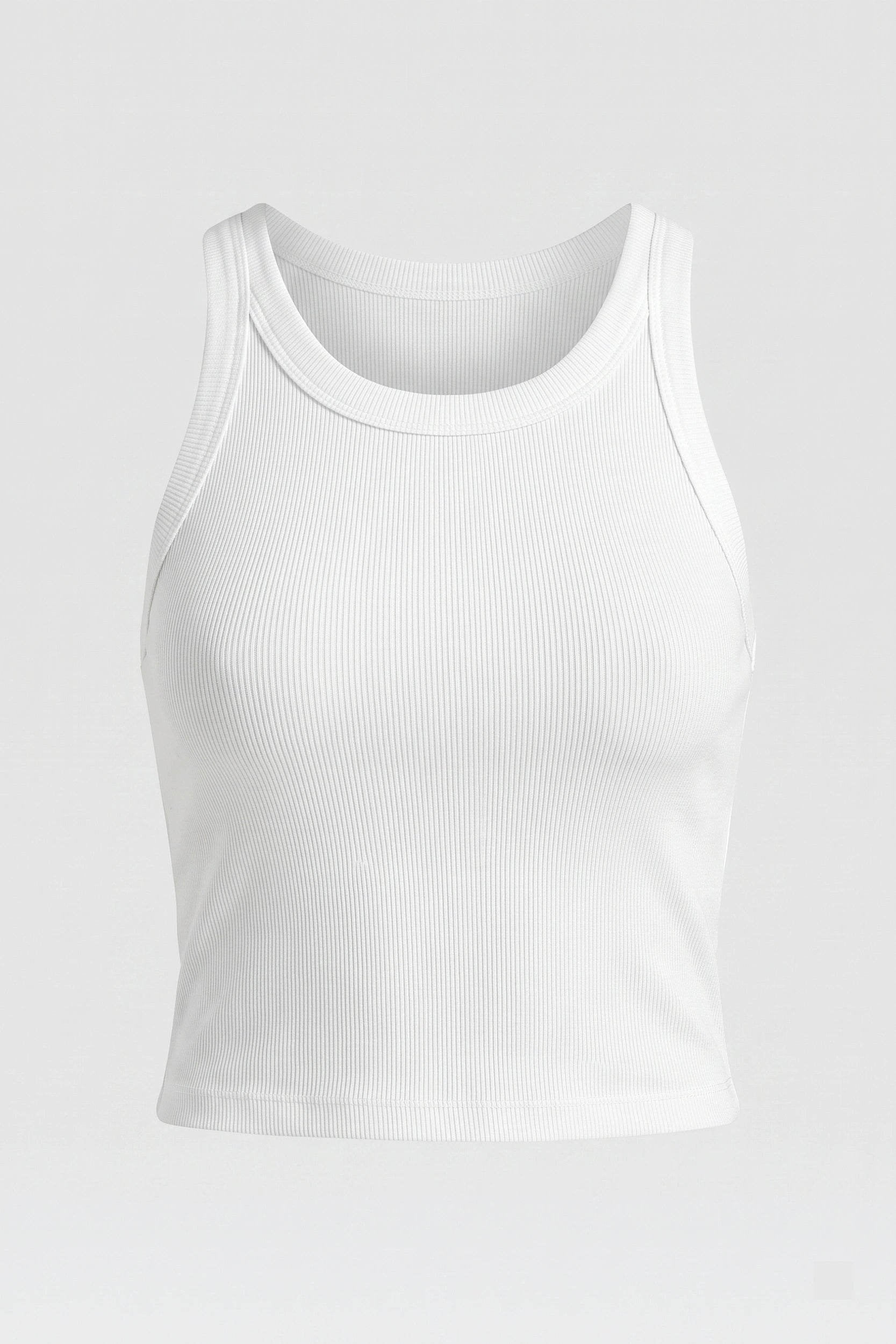 Ribbed Tank Top for Women - Soft Stretch Casual Basic