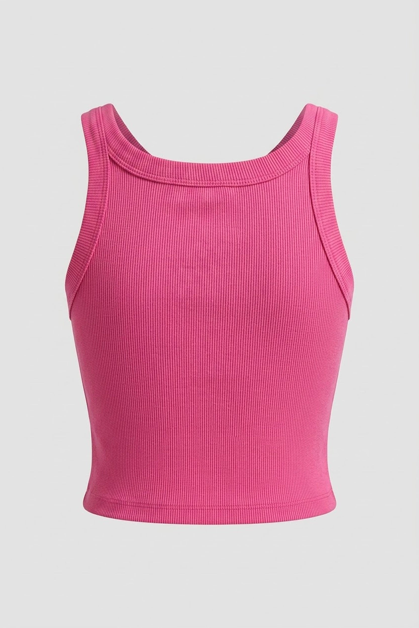 Ribbed Tank Top for Women - Soft Stretch Casual Basic