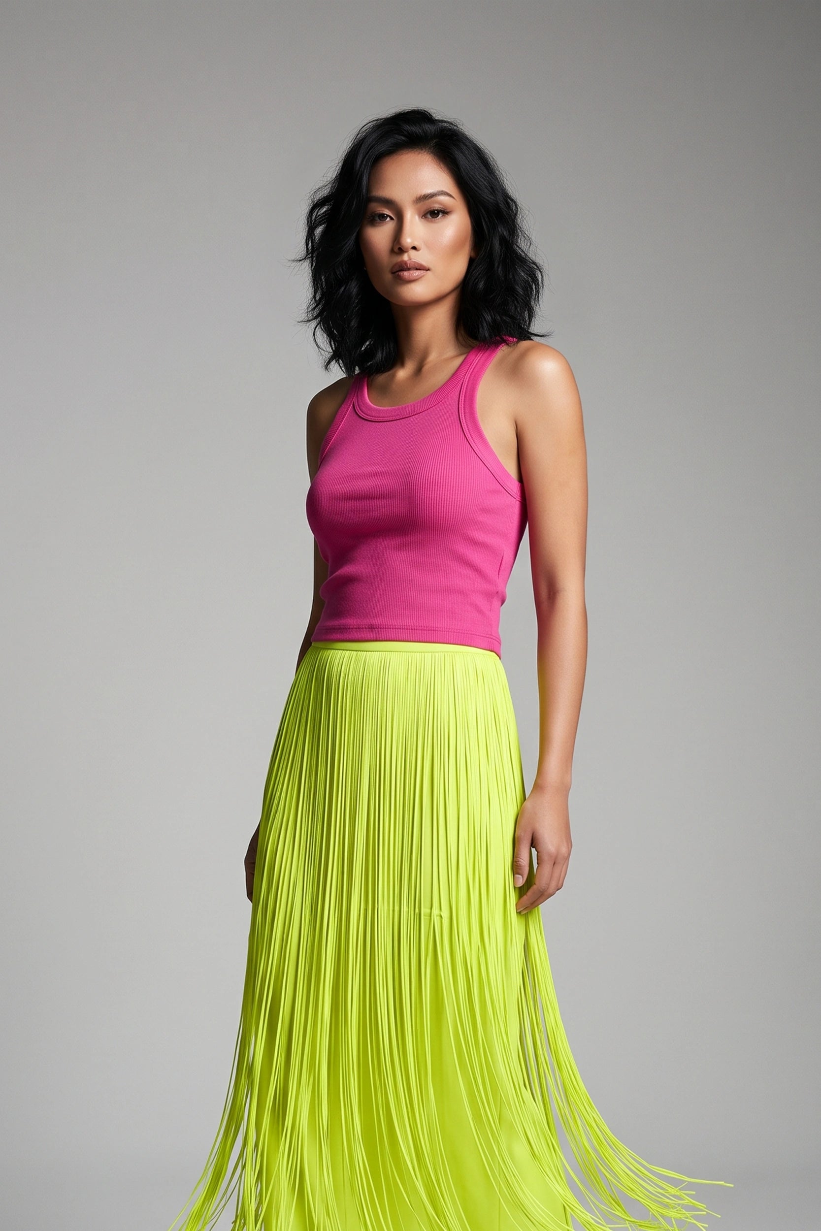 Ribbed Tank Top for Women - Soft Stretch Casual Basic