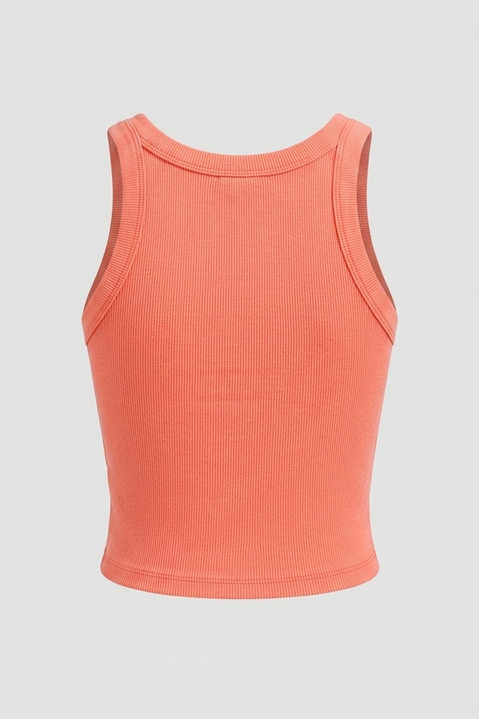 Ribbed Tank Top for Women - Soft Stretch Casual Basic