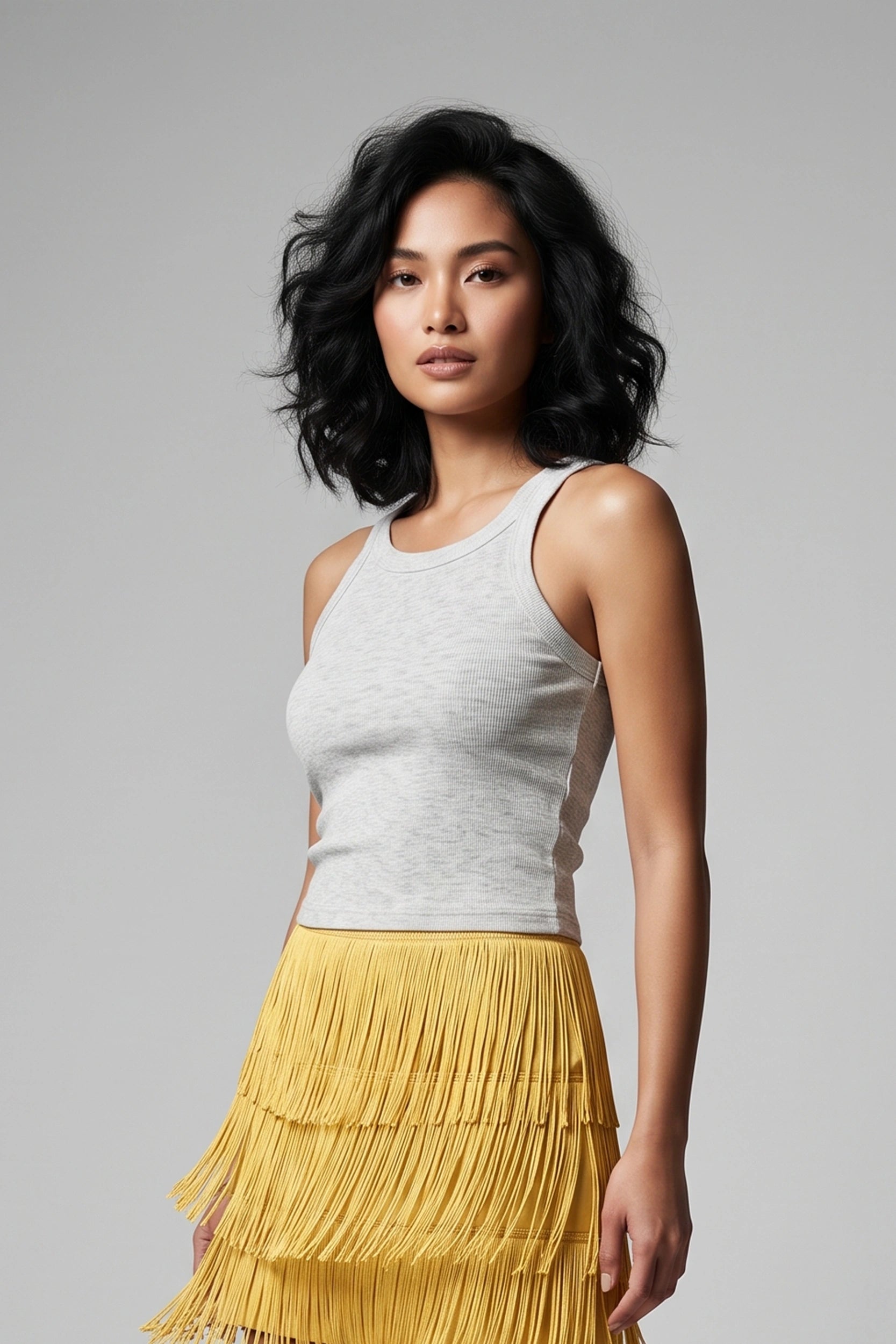 Ribbed Tank Top for Women - Soft Stretch Casual Basic