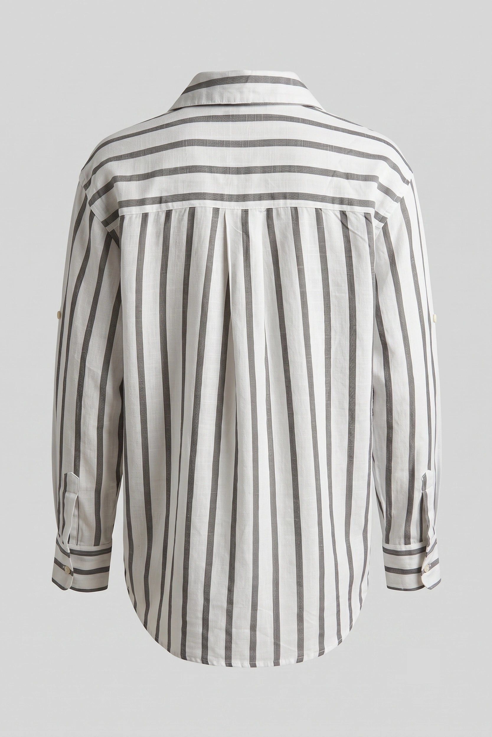 Soft Linen Longsleeve Striped Shirt for Ladies Wear