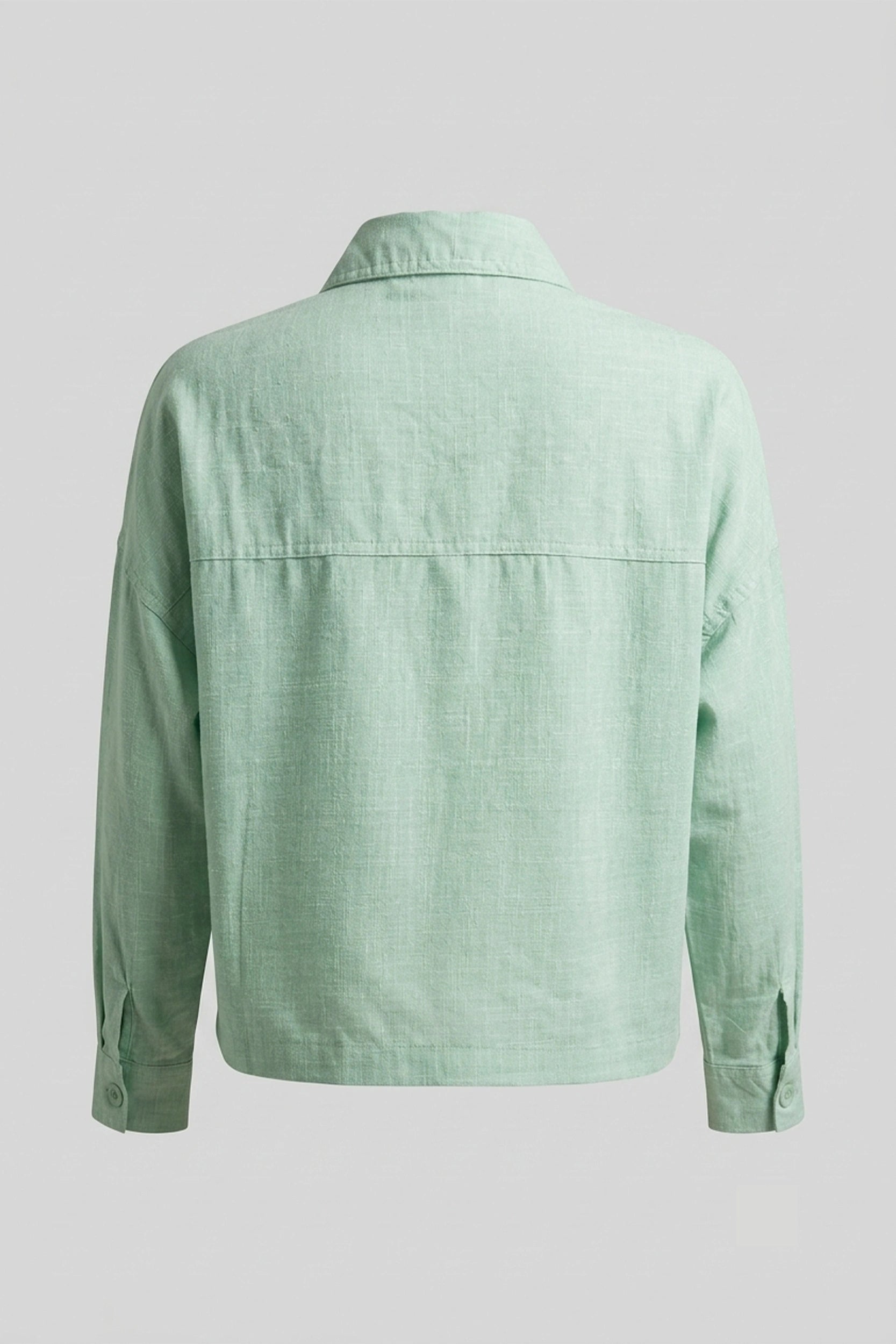Soft Linen Longsleeve Women's Crop Oversized Top Style