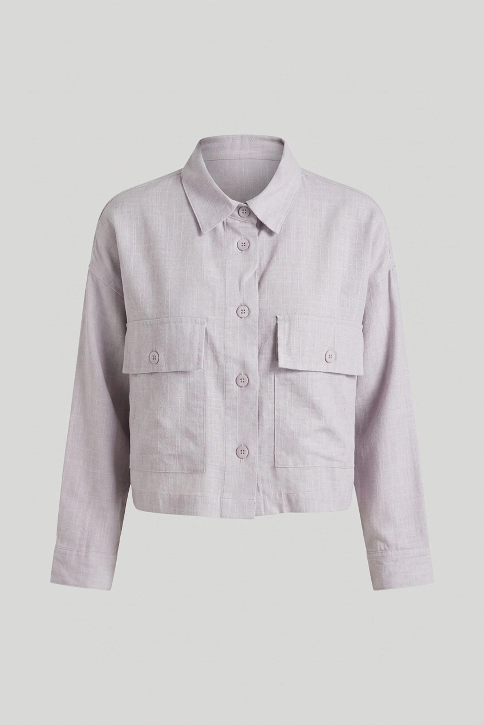 Soft Linen Longsleeve Women's Crop Oversized Top Style