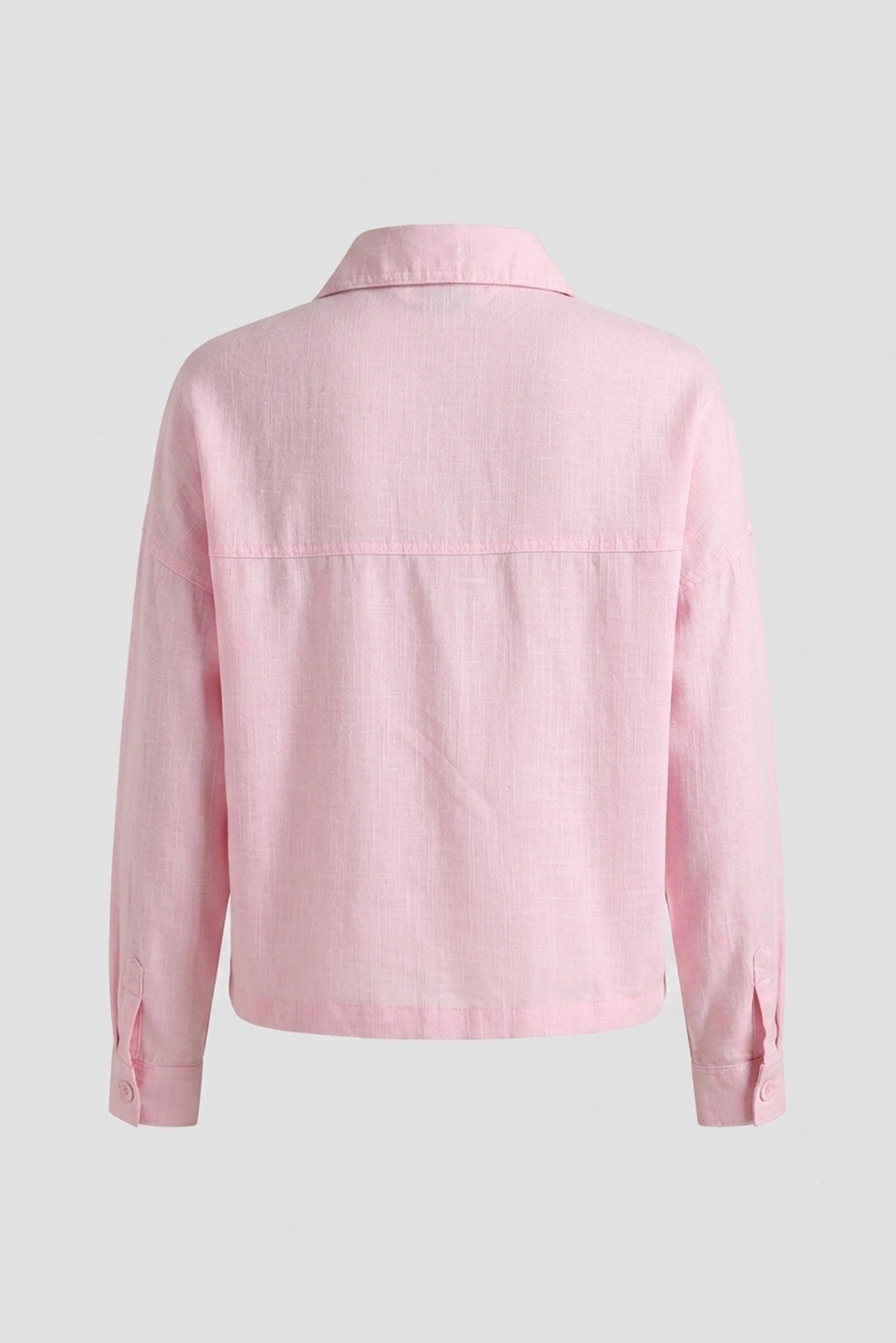 Soft Linen Longsleeve Women's Crop Oversized Top Style