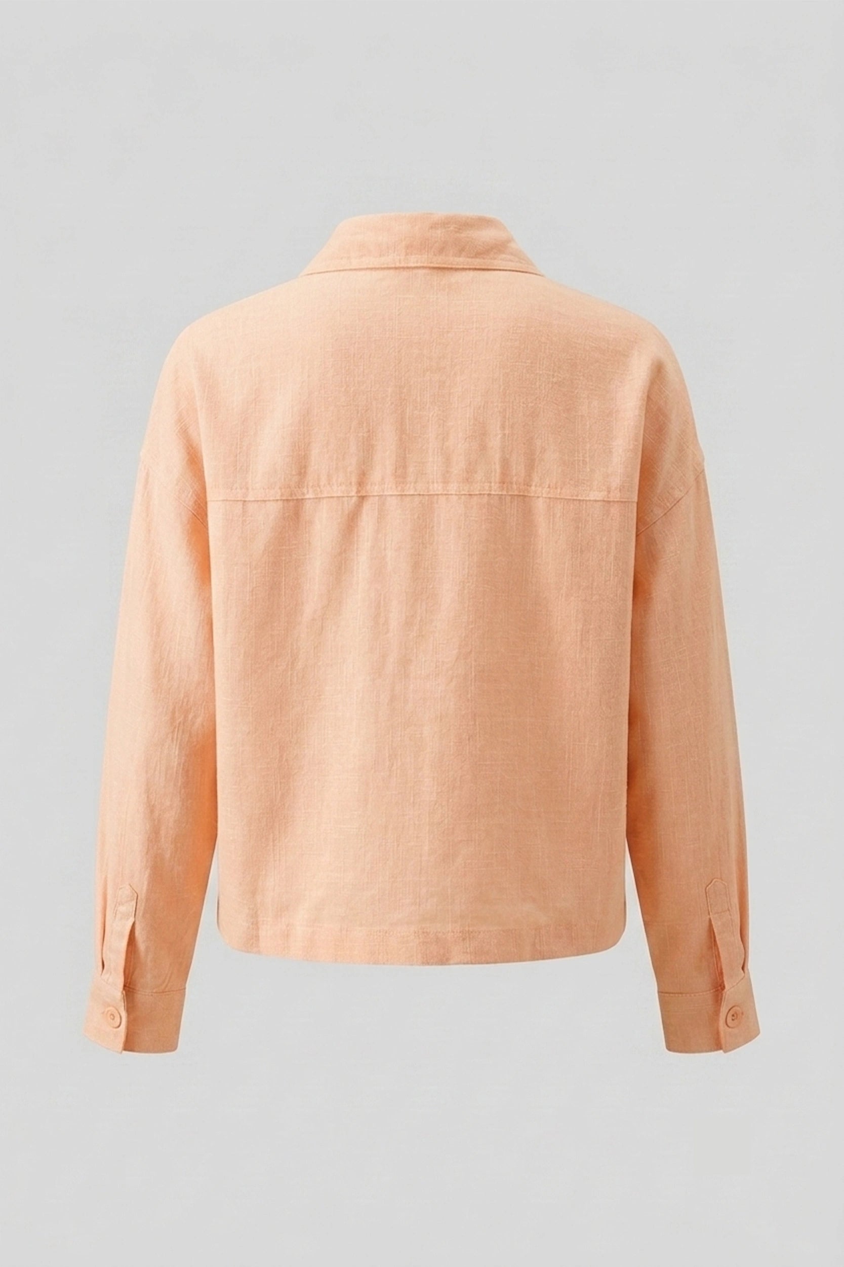 Soft Linen Longsleeve Women's Crop Oversized Top Style
