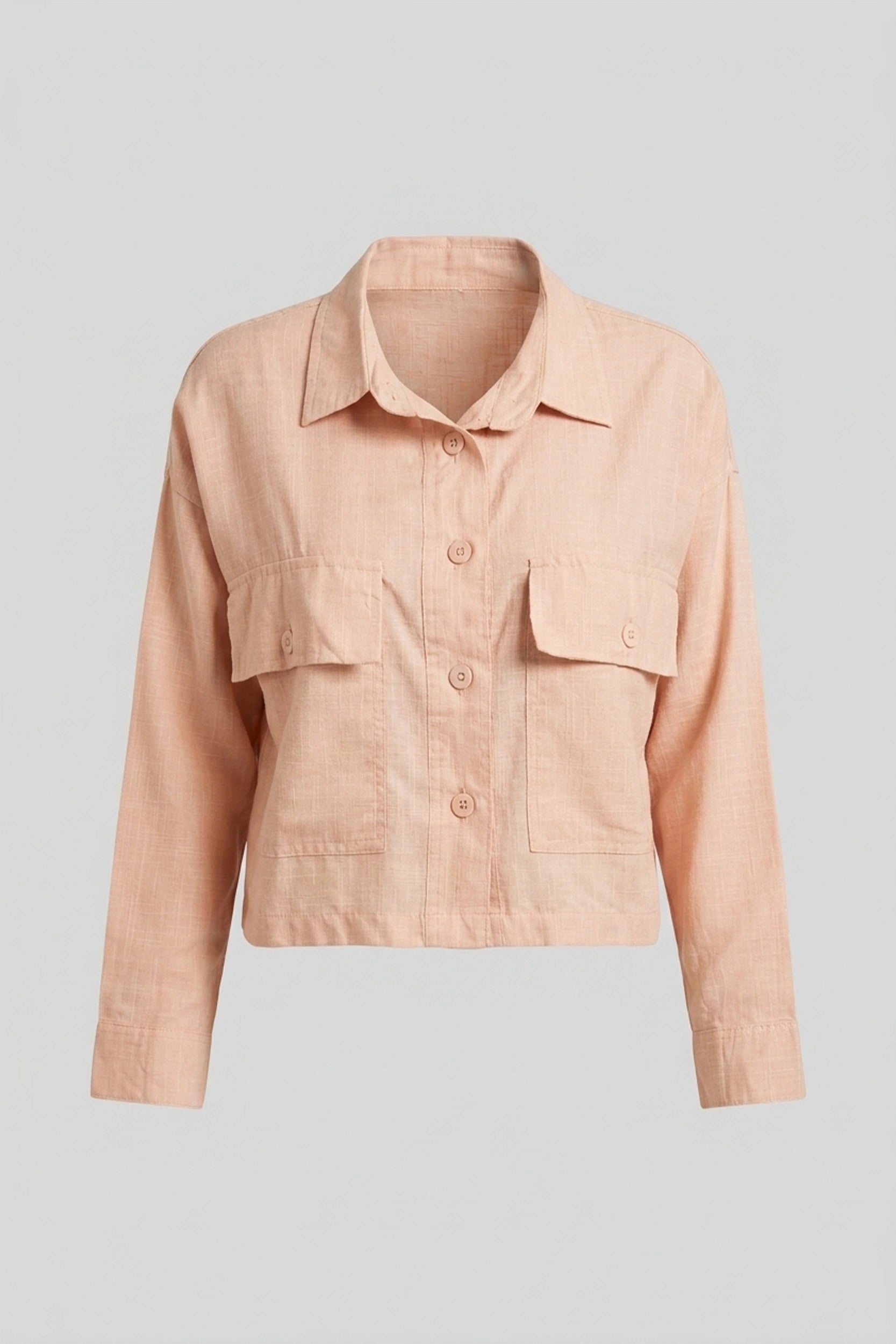 Soft Linen Longsleeve Women's Crop Oversized Top Style