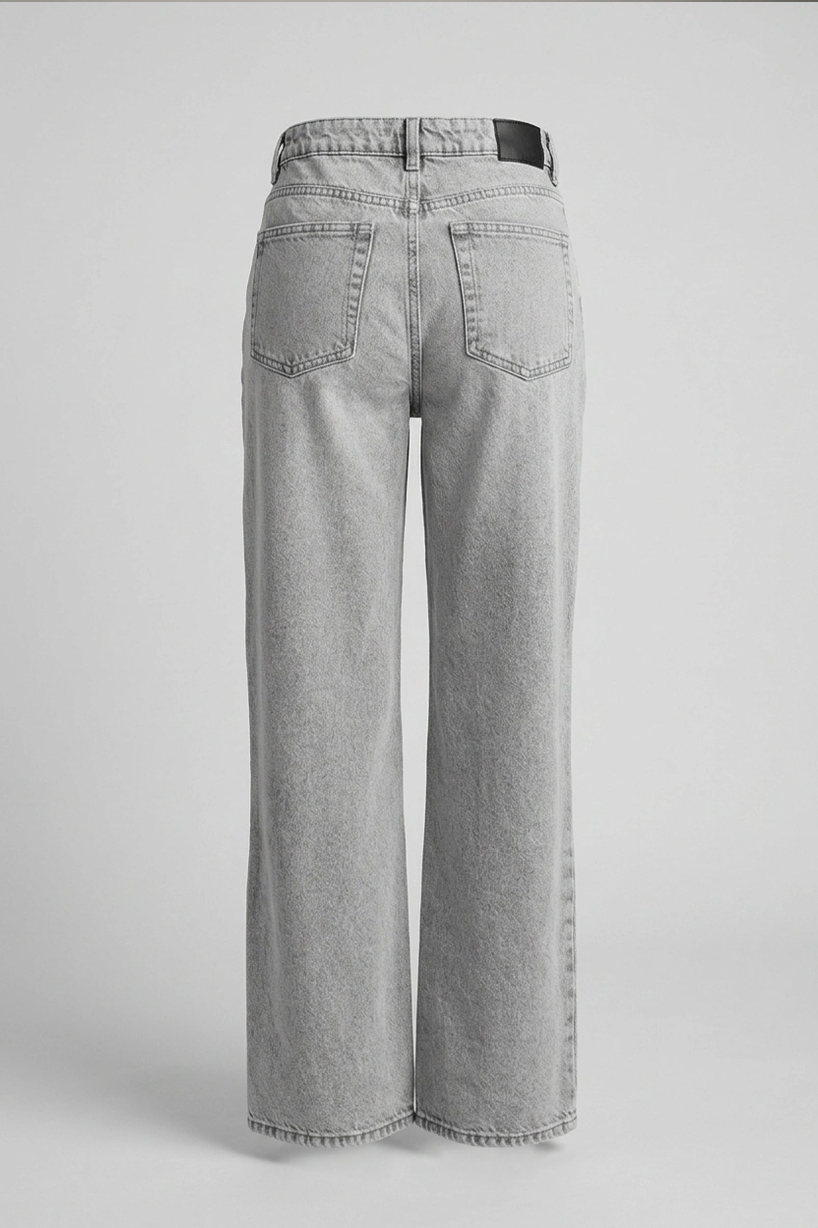 Straight Cut Super High Rise Denim Pants Women Blue