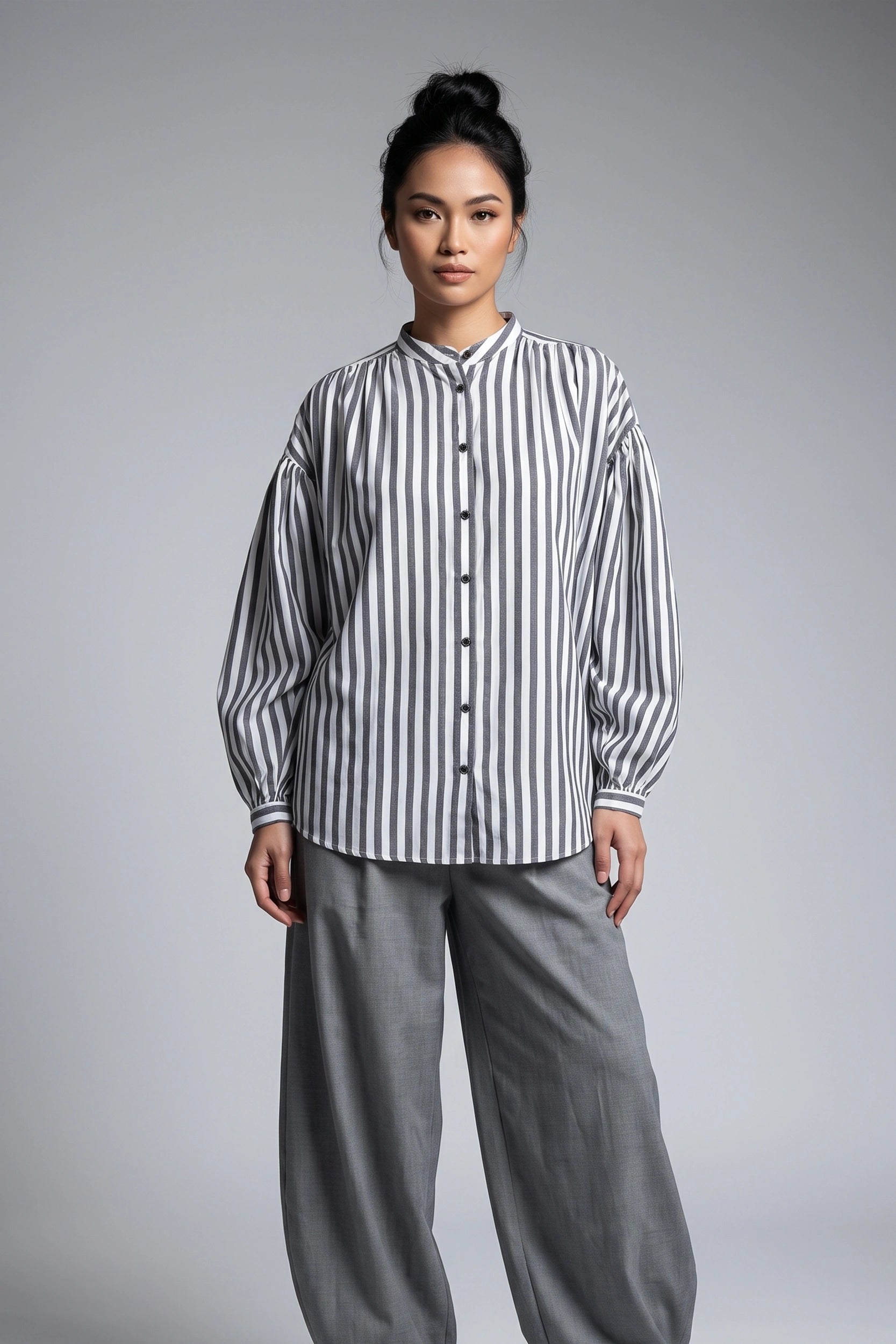 Women's Longsleeve Blouse American Size - Casual Top