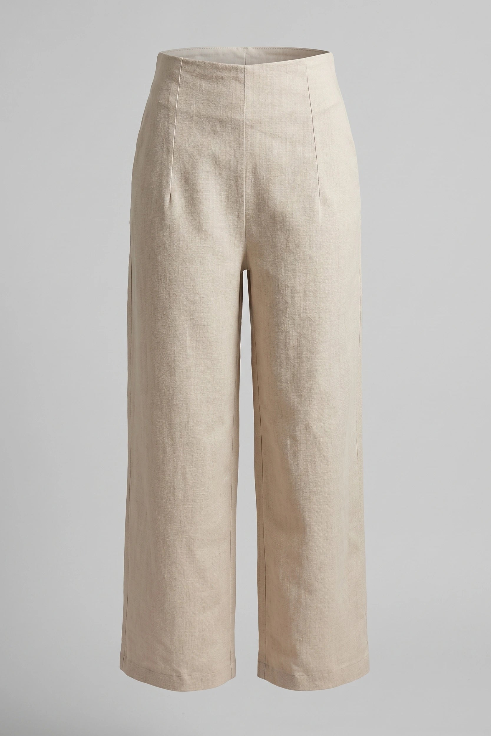 Women's Super High Rise Wide Leg Linen Trousers